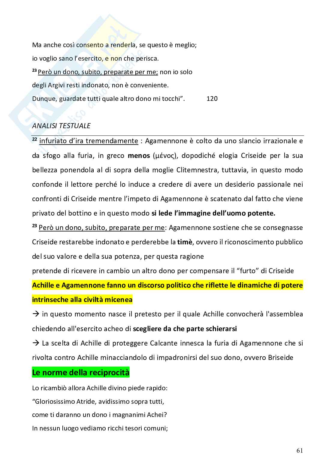 Appunti completi corso Storia e fortuna della mitologia classica   Pag. 61