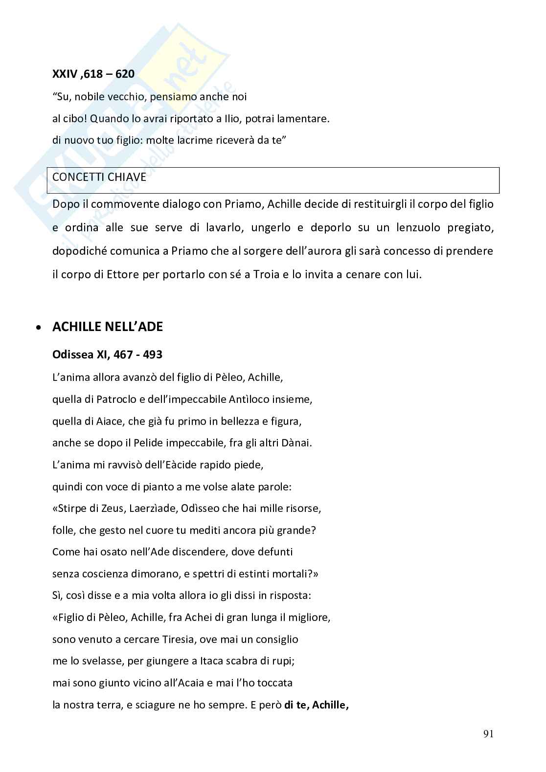 Appunti completi corso Storia e fortuna della mitologia classica   Pag. 91