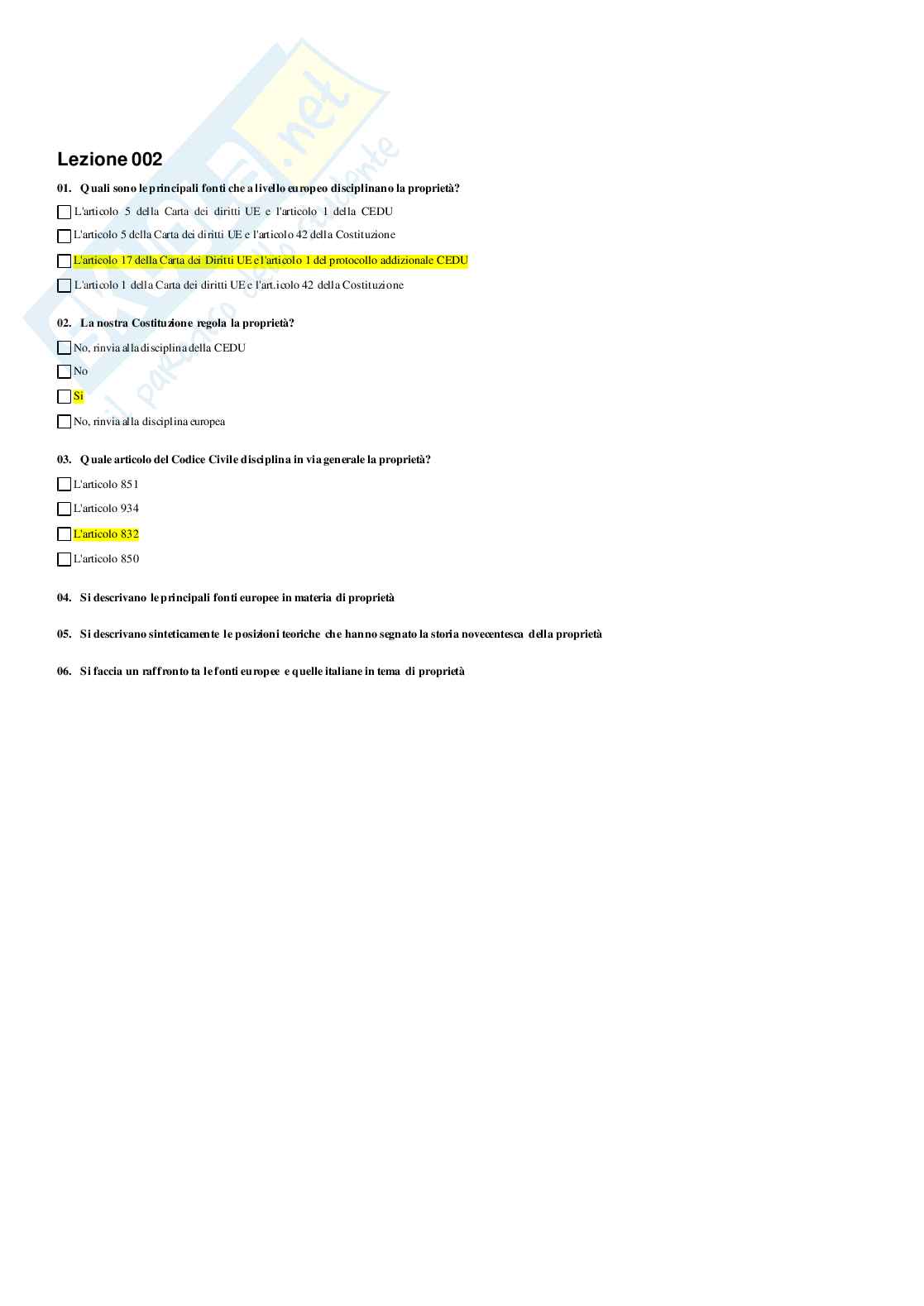 Paniere Diritto civile Pag. 6