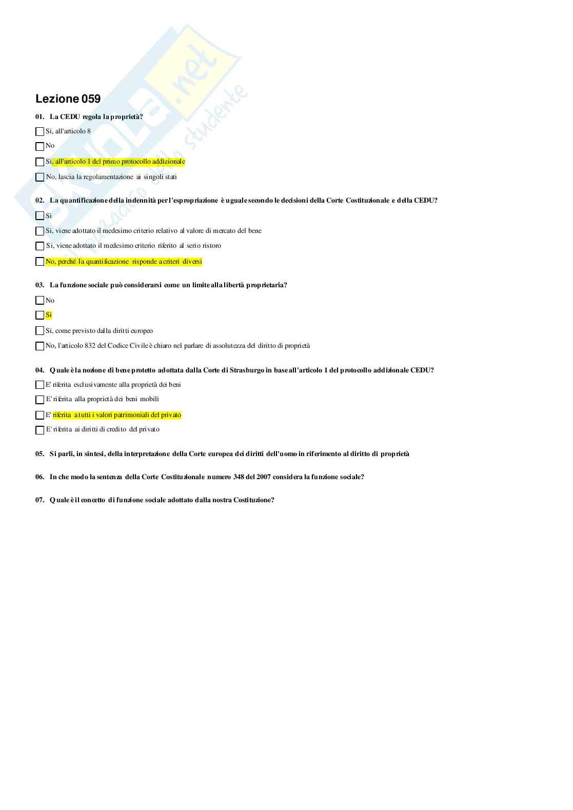 Paniere Diritto civile Pag. 61