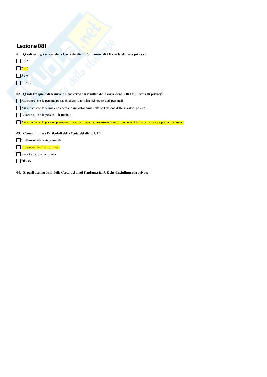 Paniere Diritto civile Pag. 81
