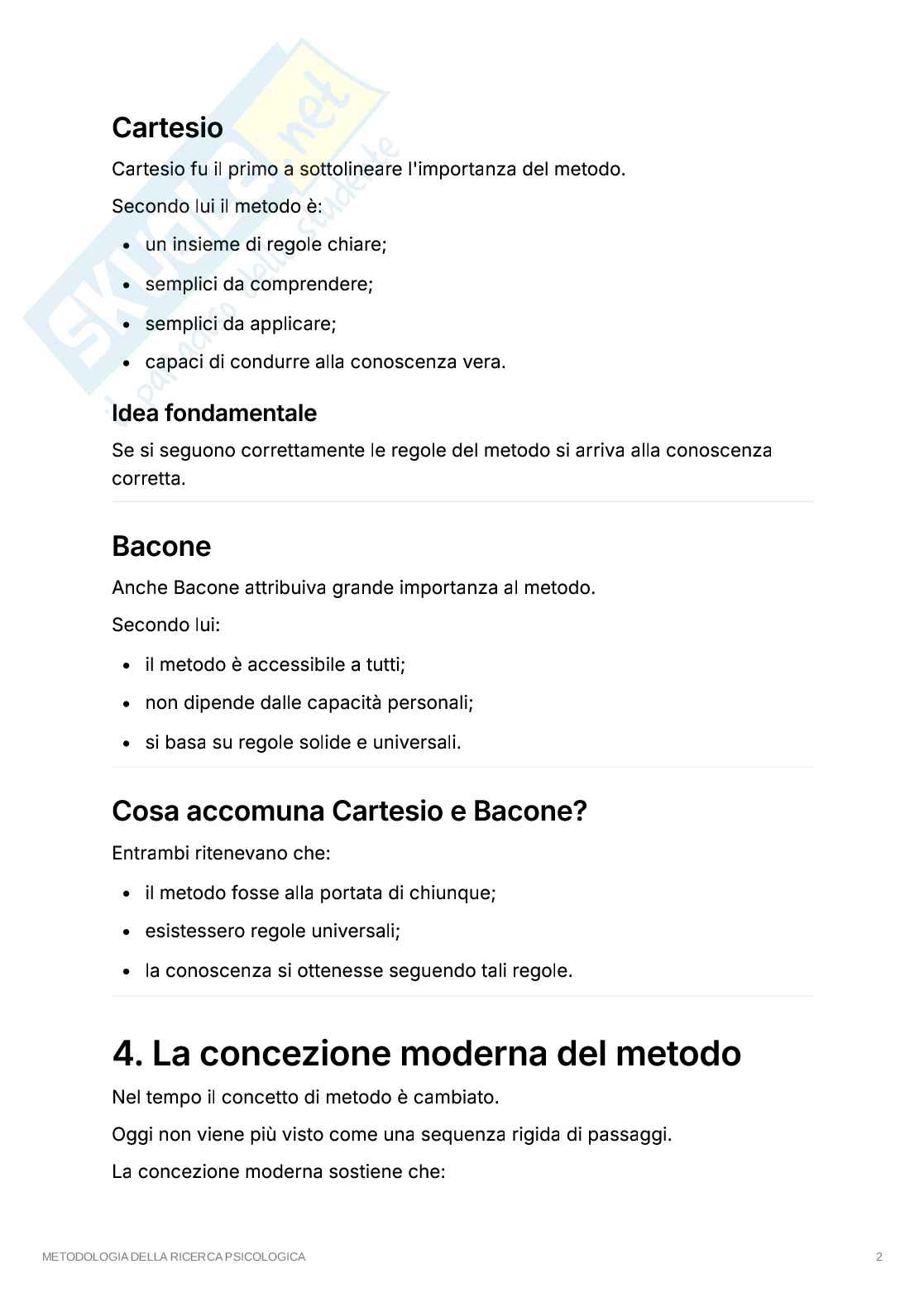 Prima lezione metodologia della ricerca psicologica  Pag. 2
