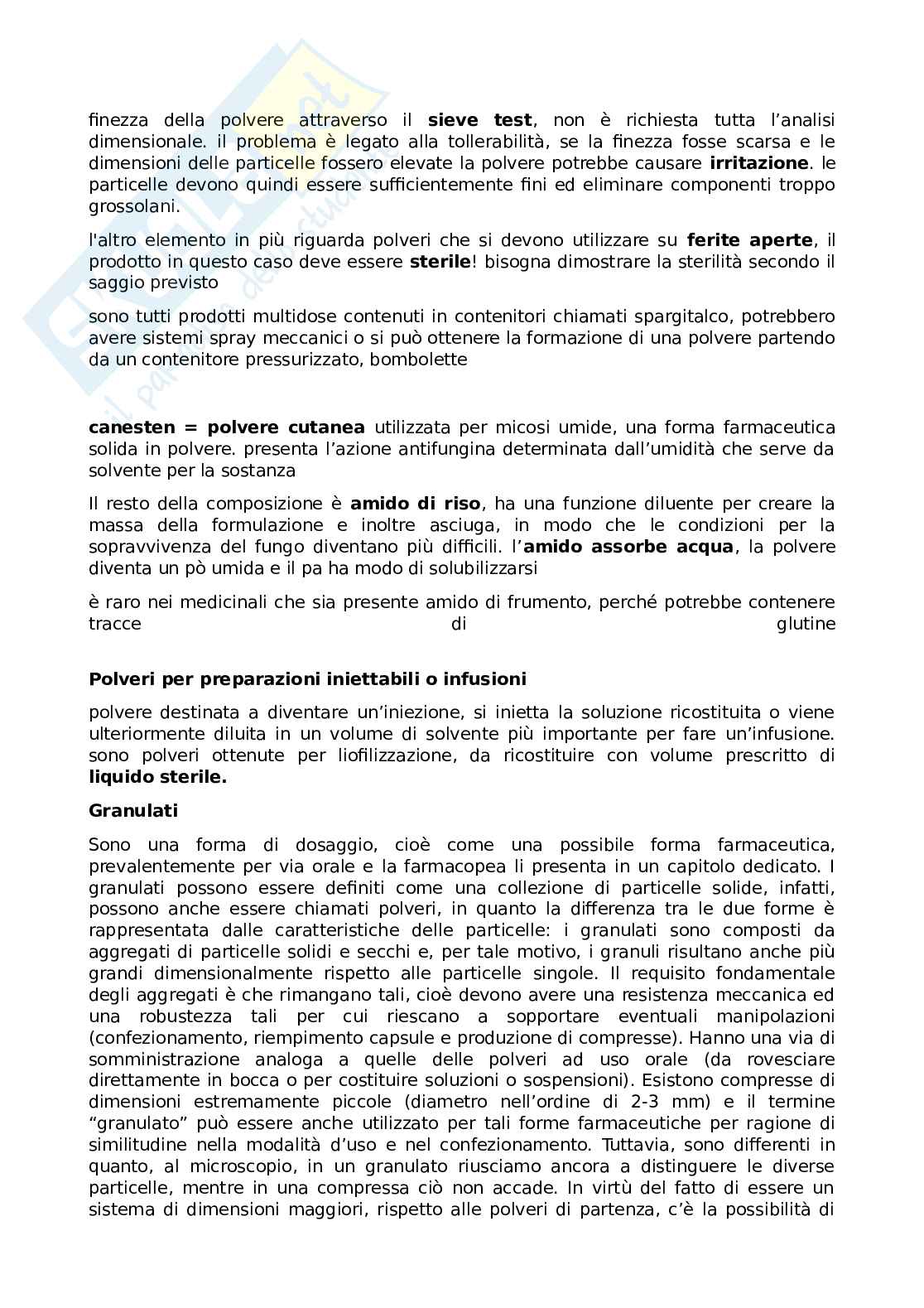 Appunti di Tecnologie farmaceutiche 2 Pag. 26