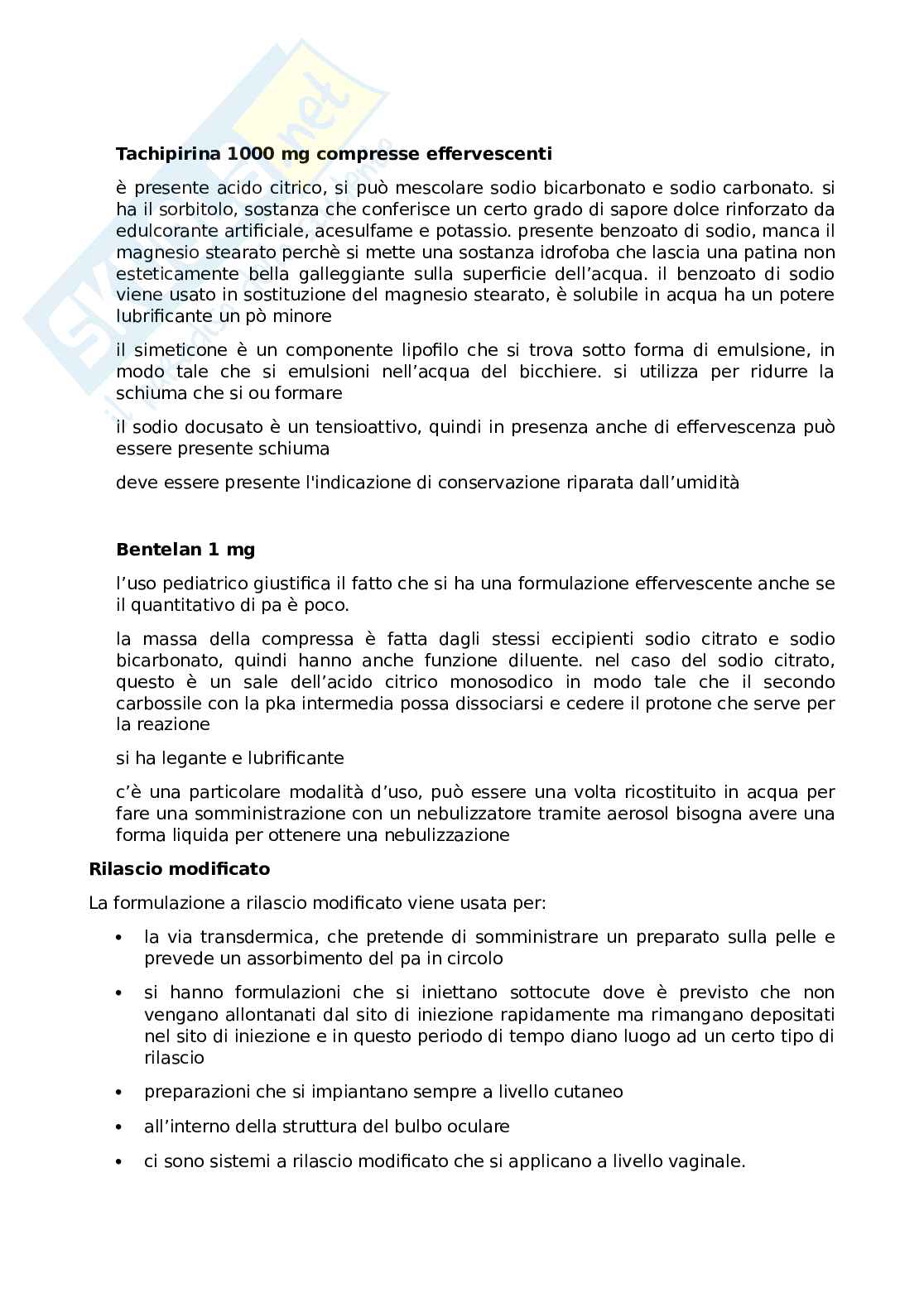 Appunti di Tecnologie farmaceutiche 2 Pag. 76