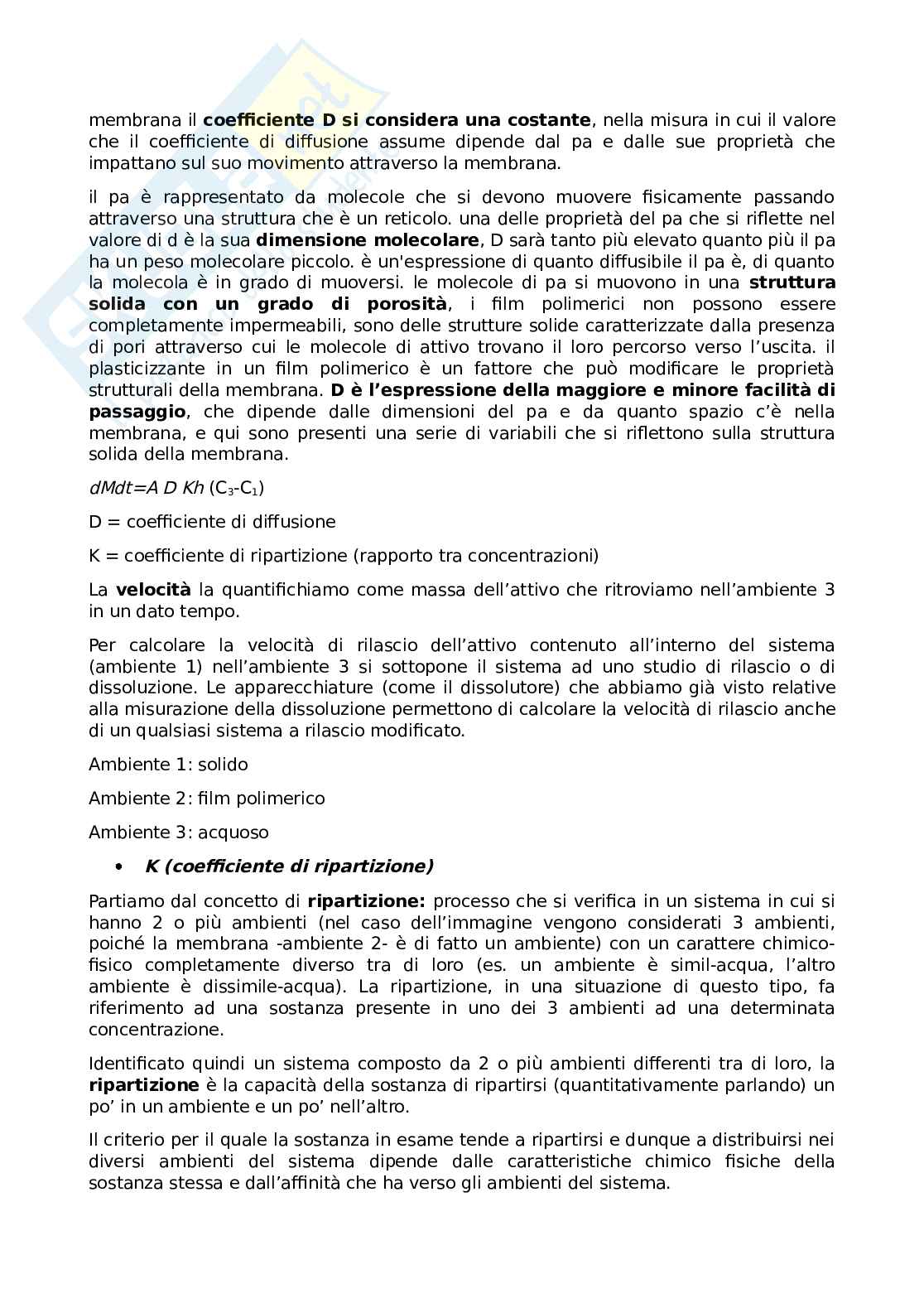 Appunti di Tecnologie farmaceutiche 2 Pag. 81