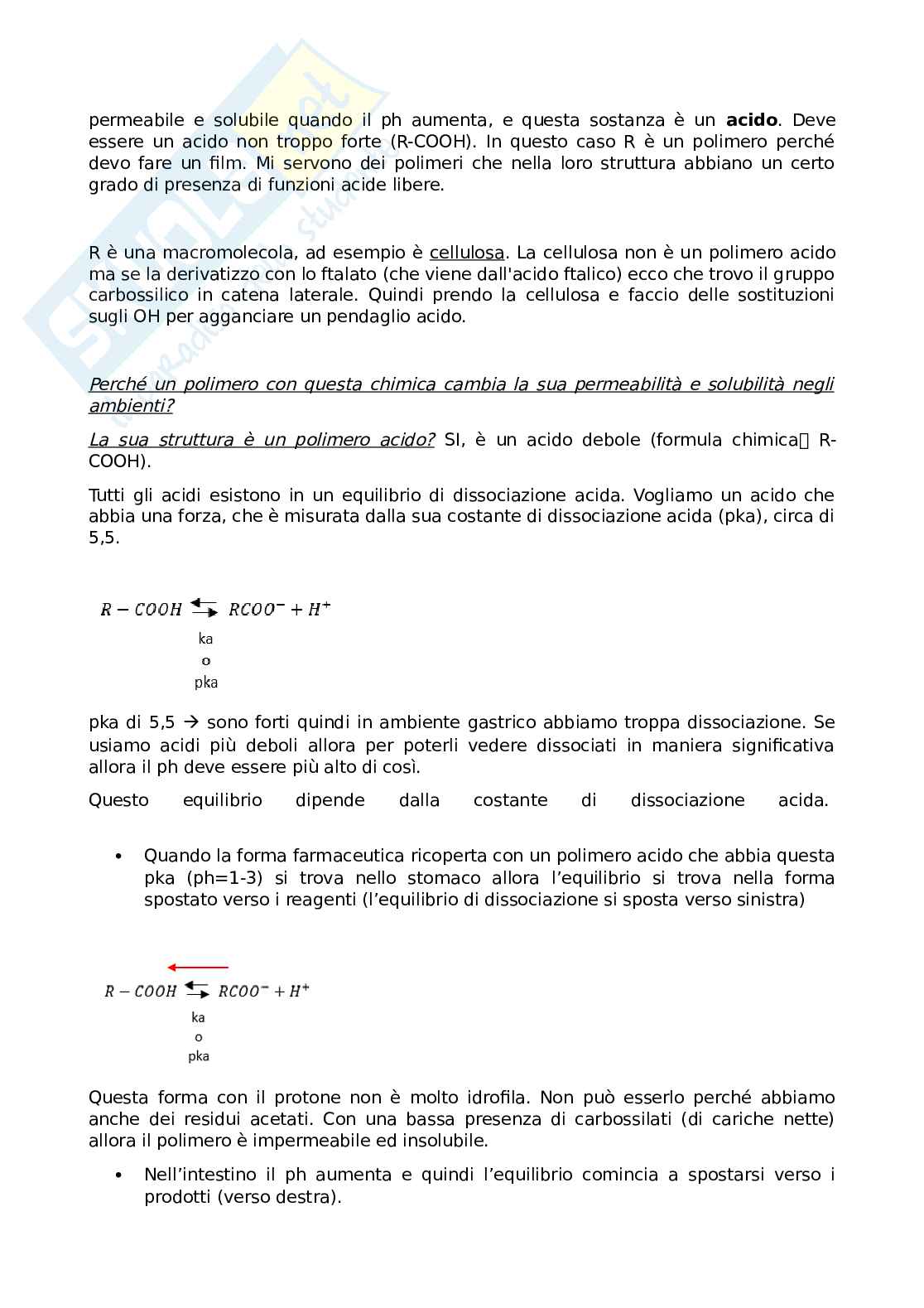 Appunti di Tecnologie farmaceutiche 2 Pag. 91