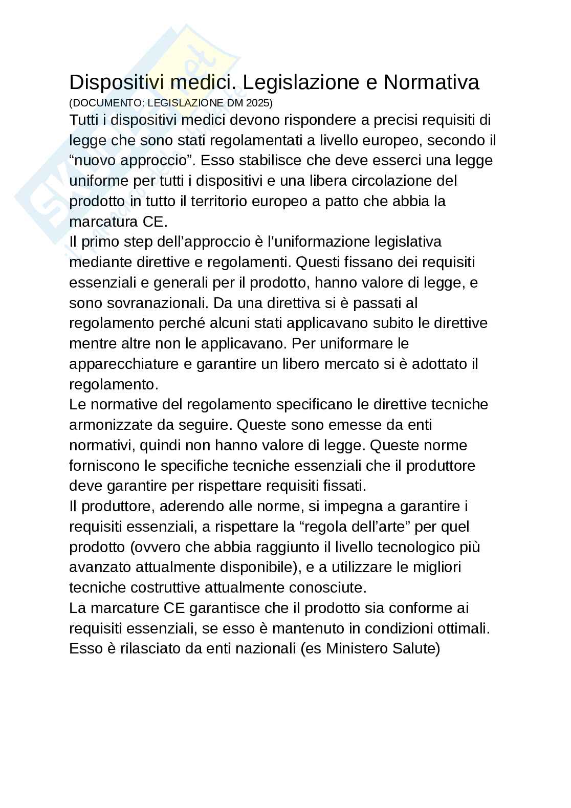 Appunti Ingegneria clinica Pag. 1
