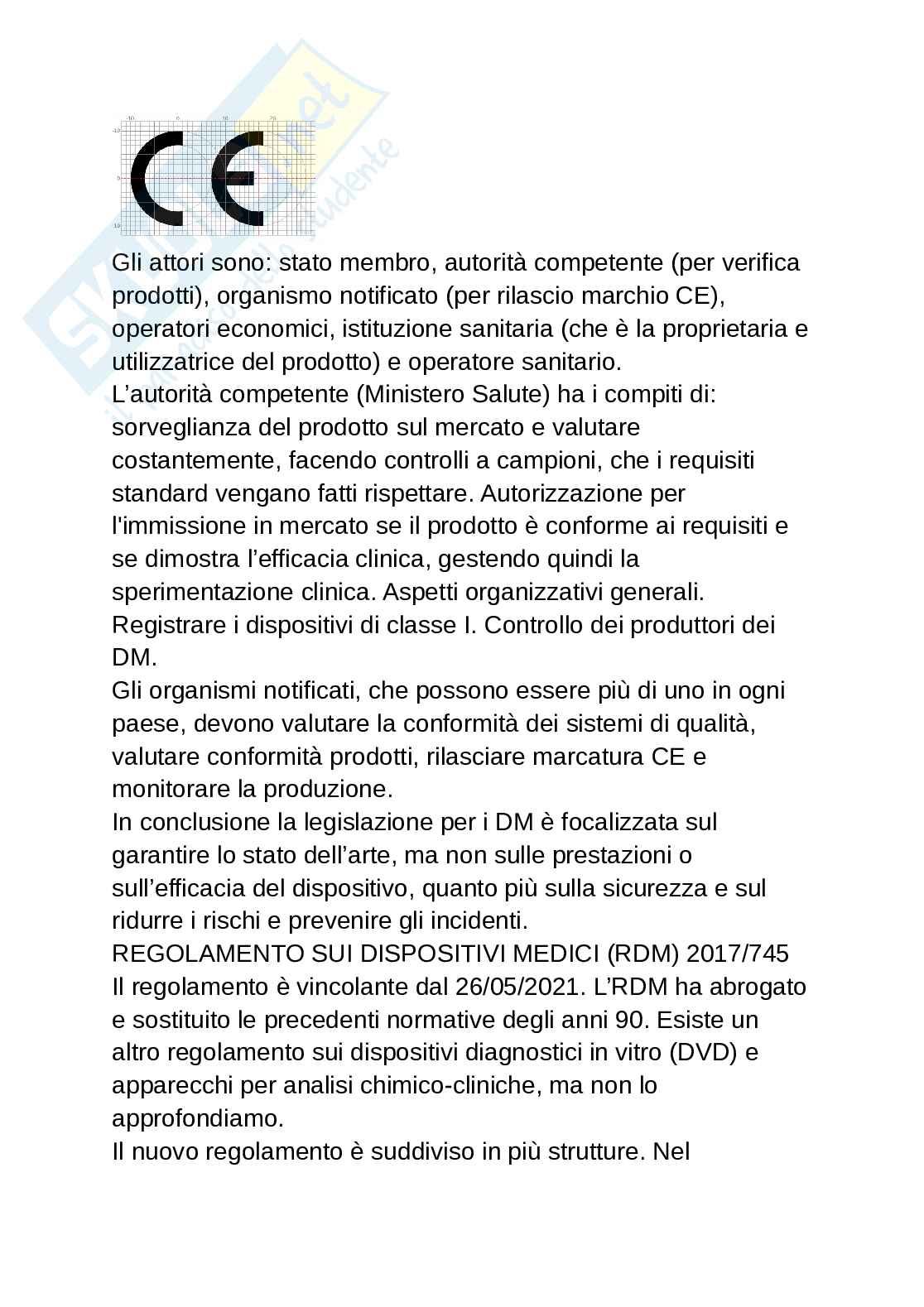 Appunti Ingegneria clinica Pag. 2
