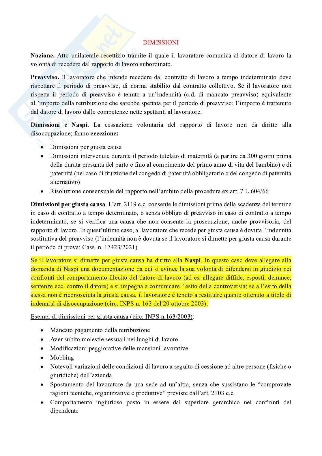 Dimissioni Pag. 1