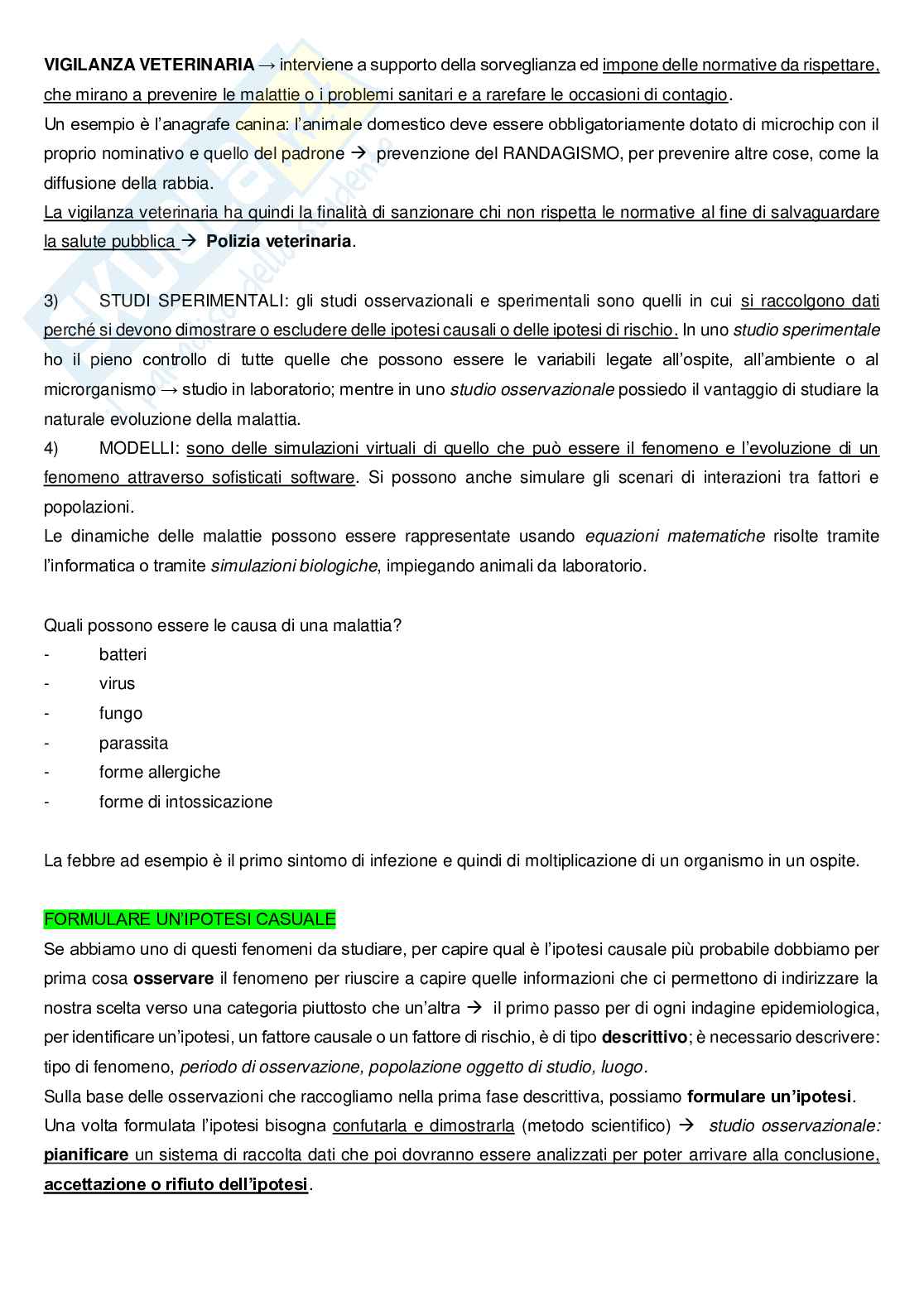 Epidemiologia veterinaria Pag. 6