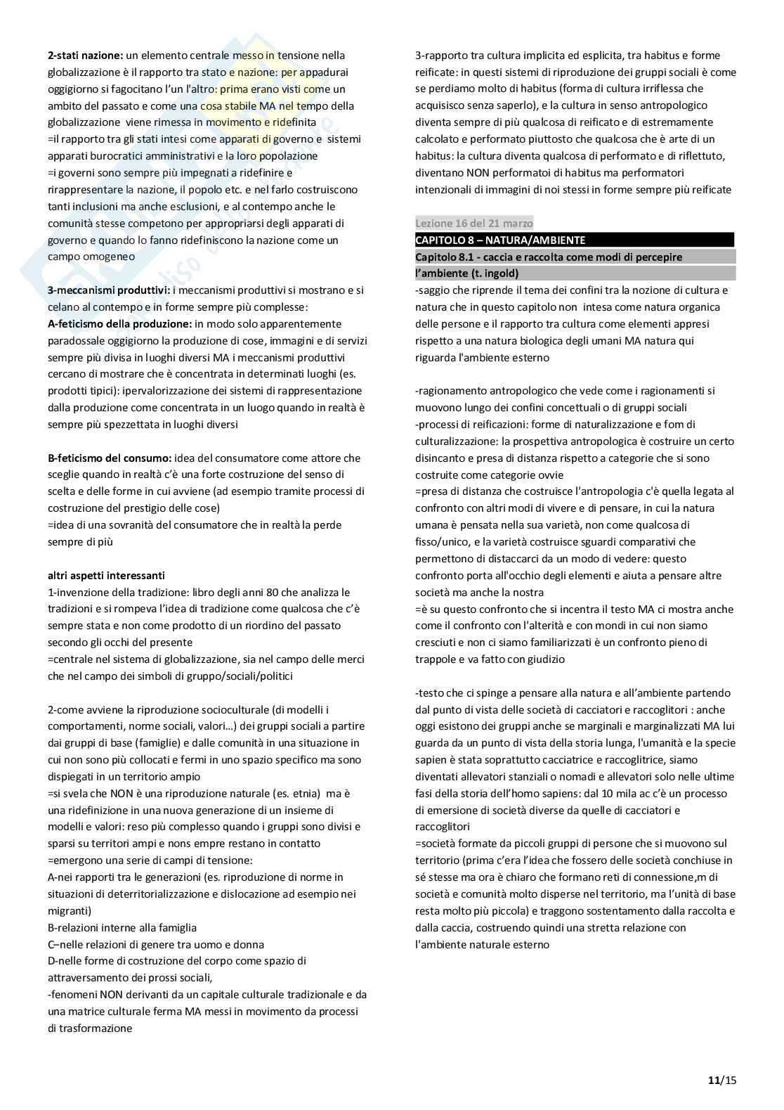 Antropologia culturale - Appunti tera parte Pag. 11