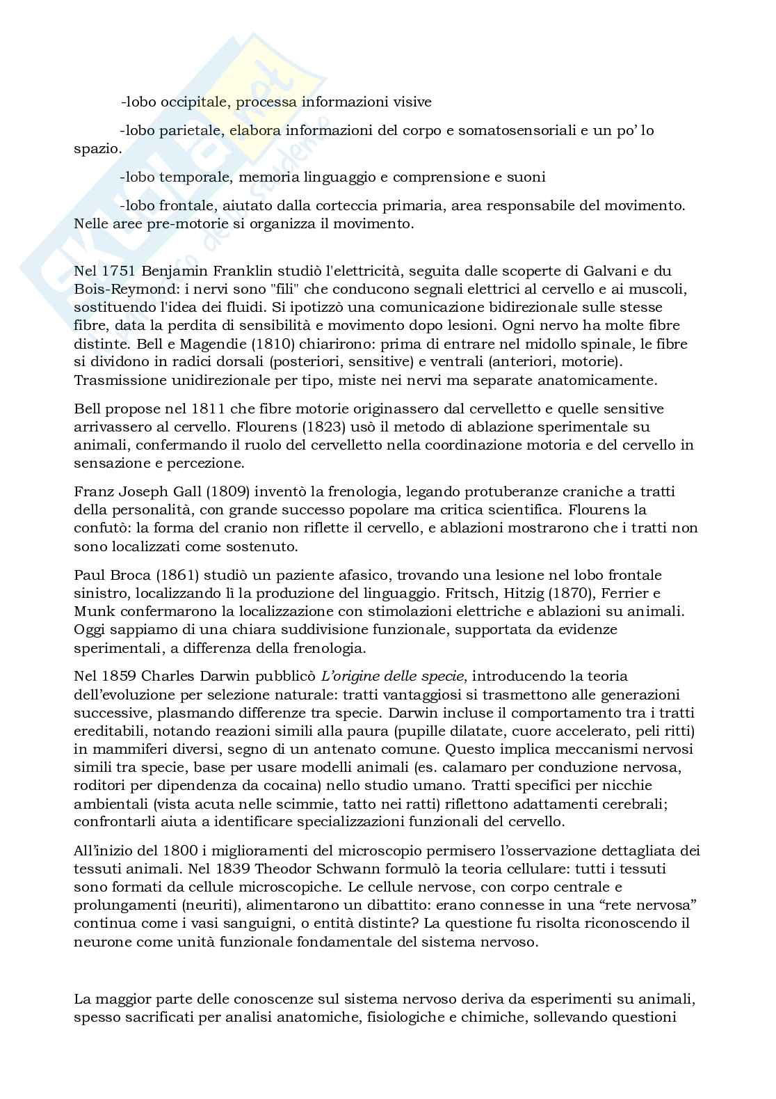 Prova parziale di Elementi di neuroscienze Pag. 2