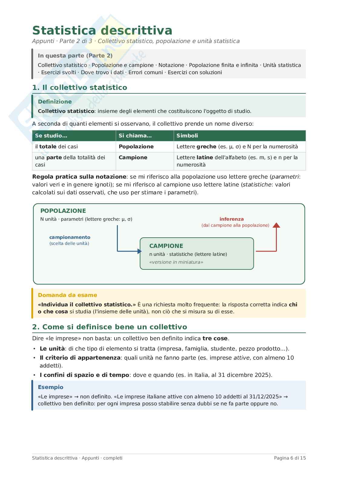 Statistica descrittiva Pag. 6