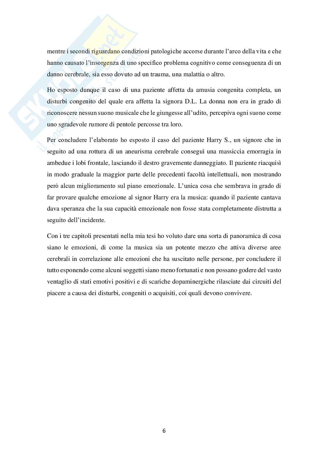 Musica, cervello ed emozioni Pag. 6