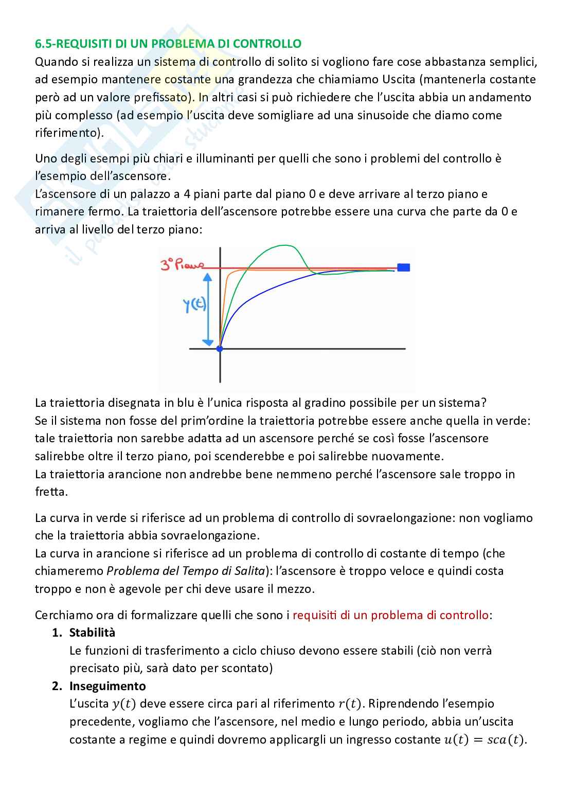 Controlli automatici, parte 6 - Il problema della sintesy (o controllo) Pag. 21