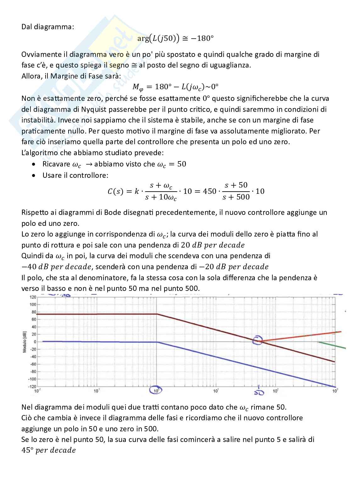 Controlli automatici, parte 6 - Il problema della sintesy (o controllo) Pag. 81