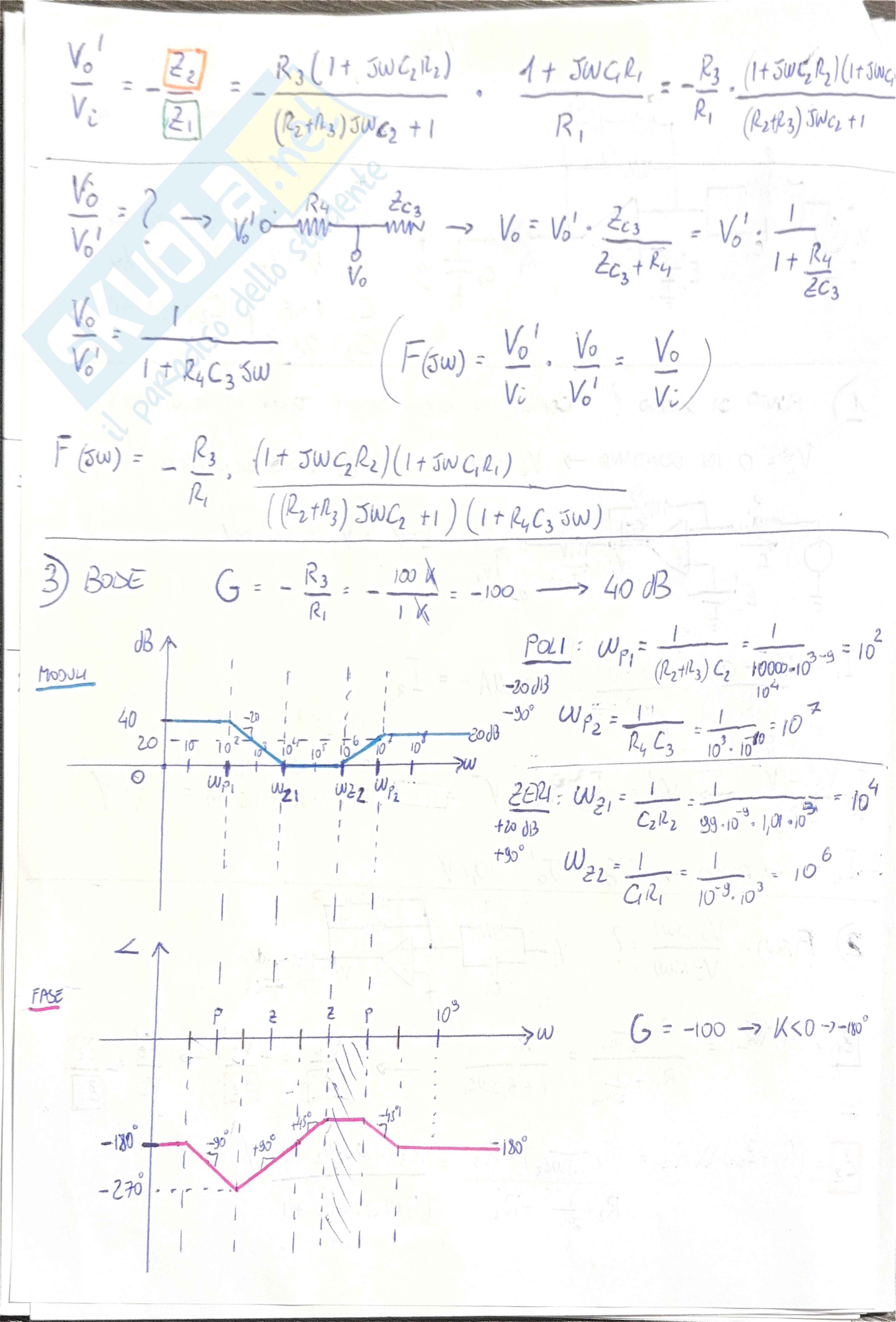 Esercizi d'esame svolti Elettronica 1 Pag. 2