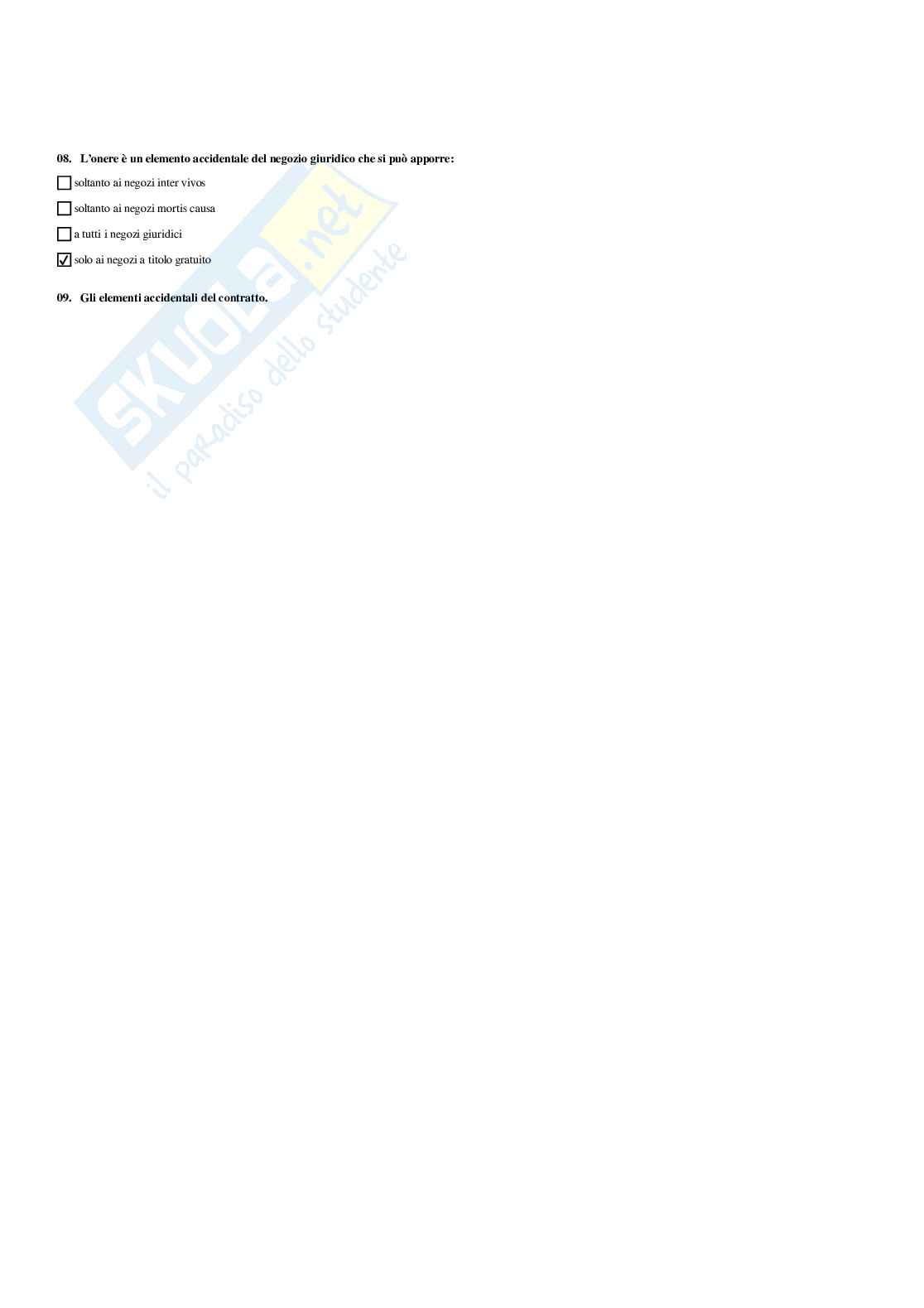 Paniere Diritto privato e dello sport (2026) - Risposte multiple corrette Pag. 26
