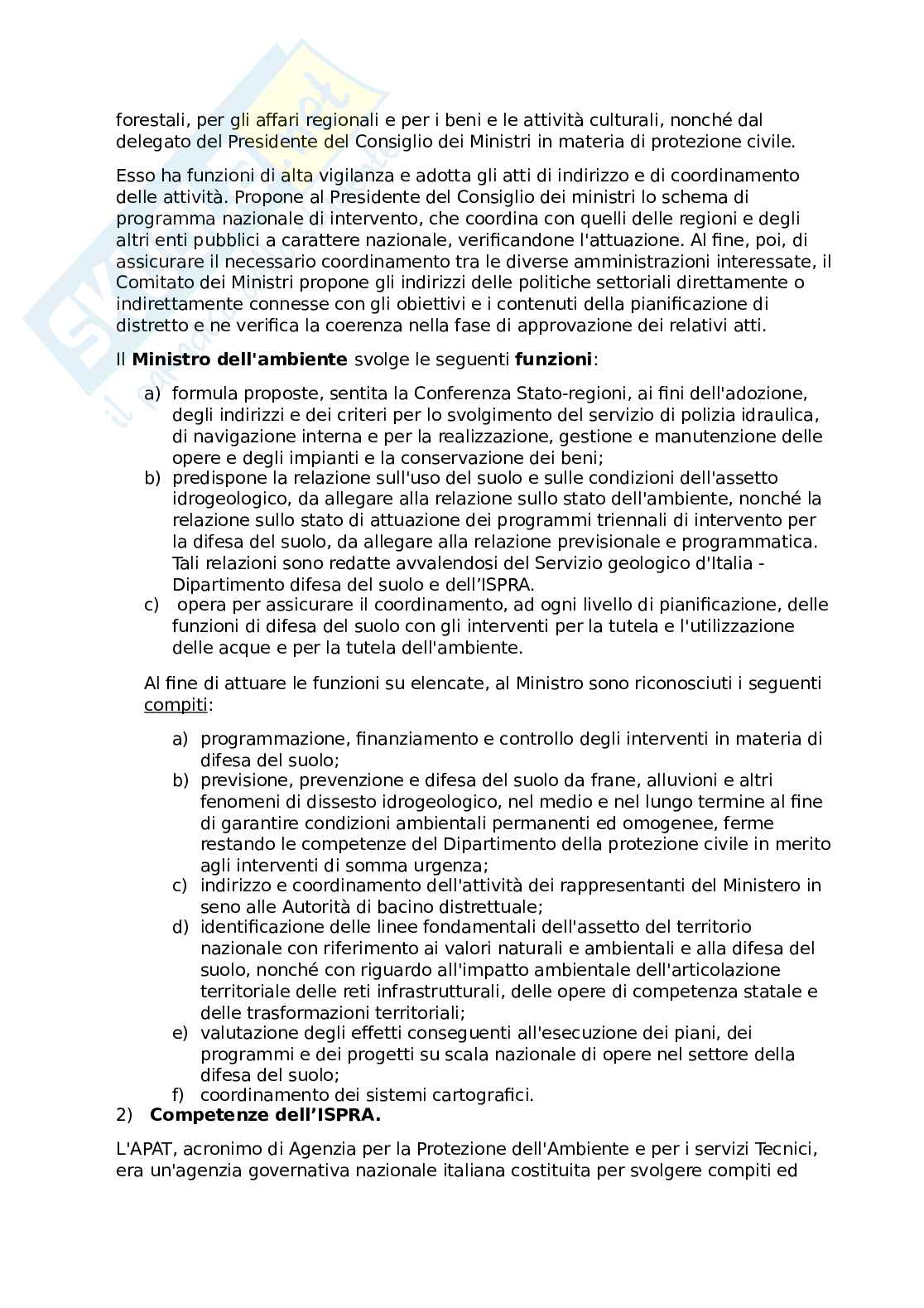 Difesa del suolo e la lotta alla desertificazione Pag. 2