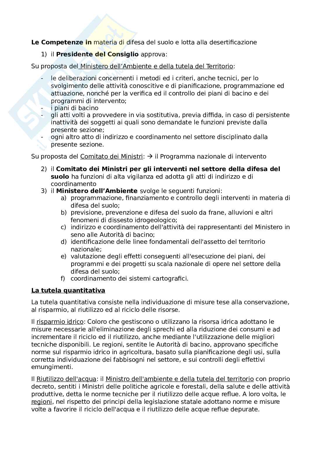 Difesa del suolo e la lotta alla desertificazione Pag. 6