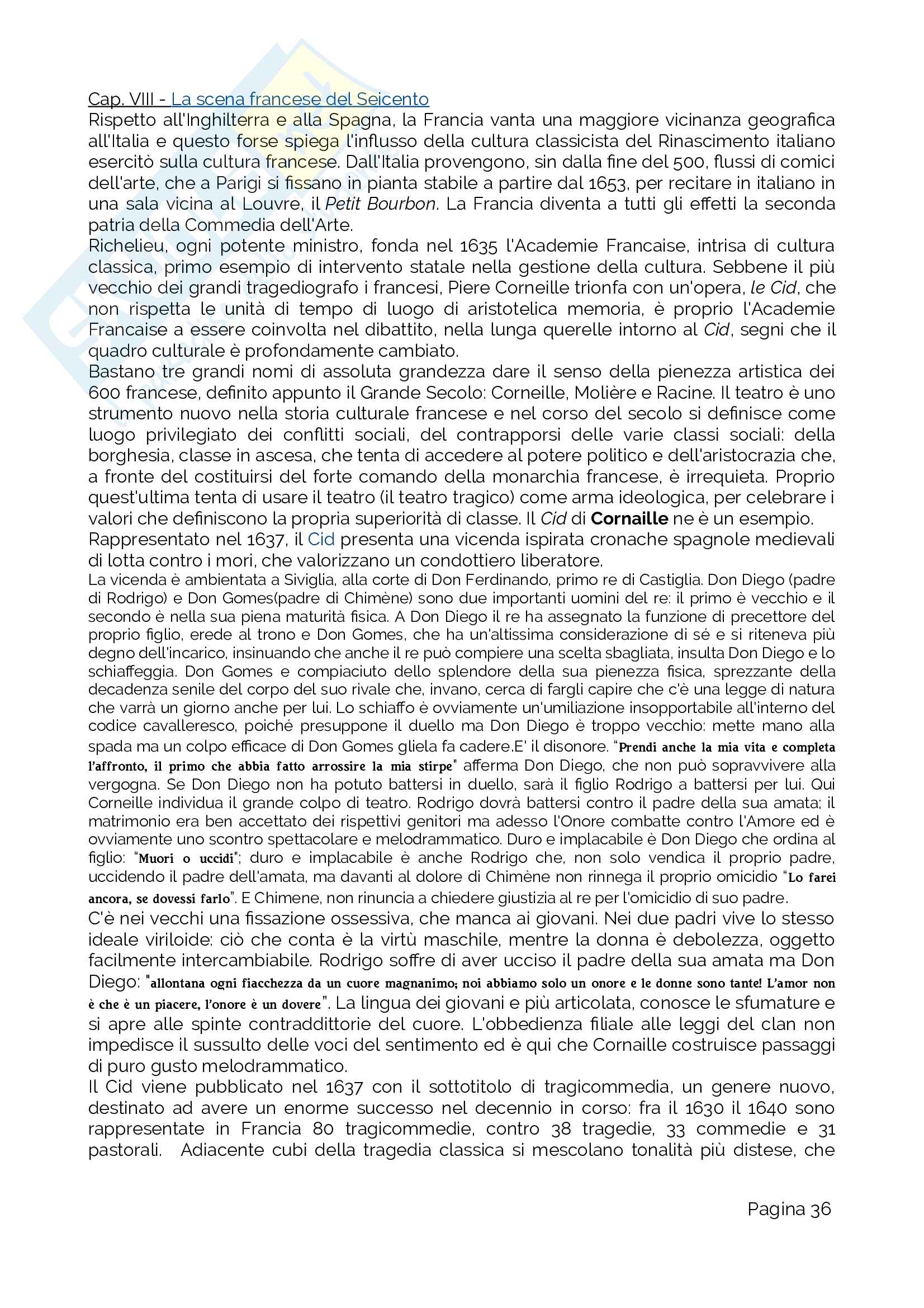 Riassunto esame Storia del teatro e dello spettacolo, prof De Marinis, libro consigliato Storia del Teatro e dello spettacolo, Alonge, Perelli Pag. 36