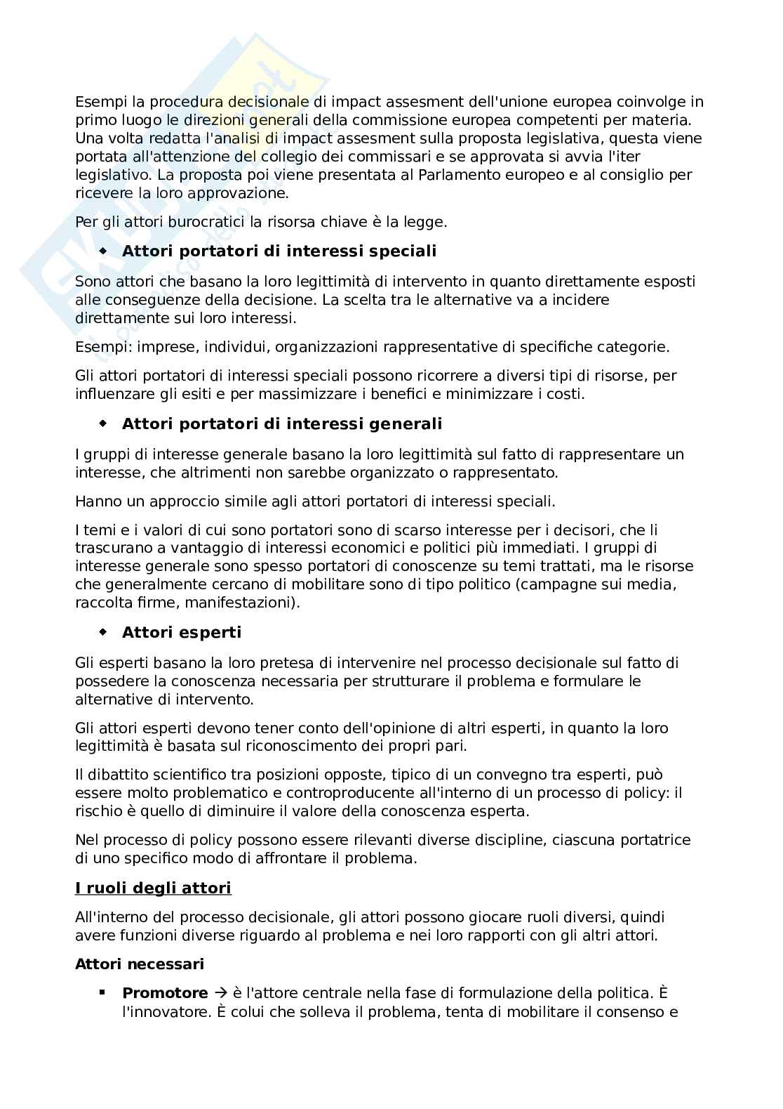 Appunti di Politiche pubbliche  Pag. 11