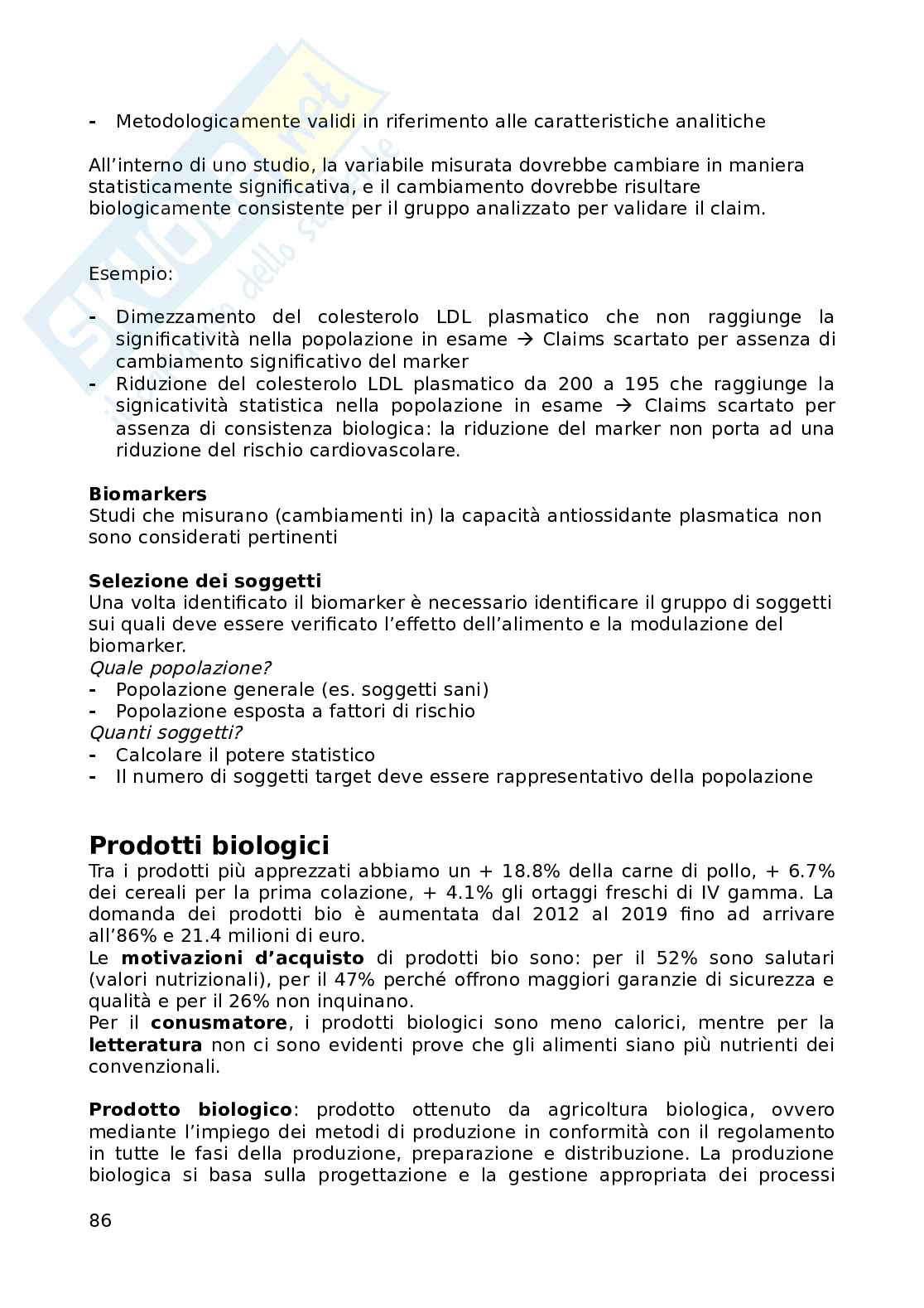 Riassunto "Nutrizione Applicata" Pag. 86