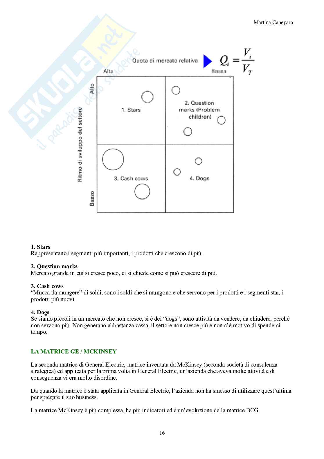 Marketing – Parte 1 – Teoria (ambiente, segmentazione, marketing mix, valore) Pag. 16