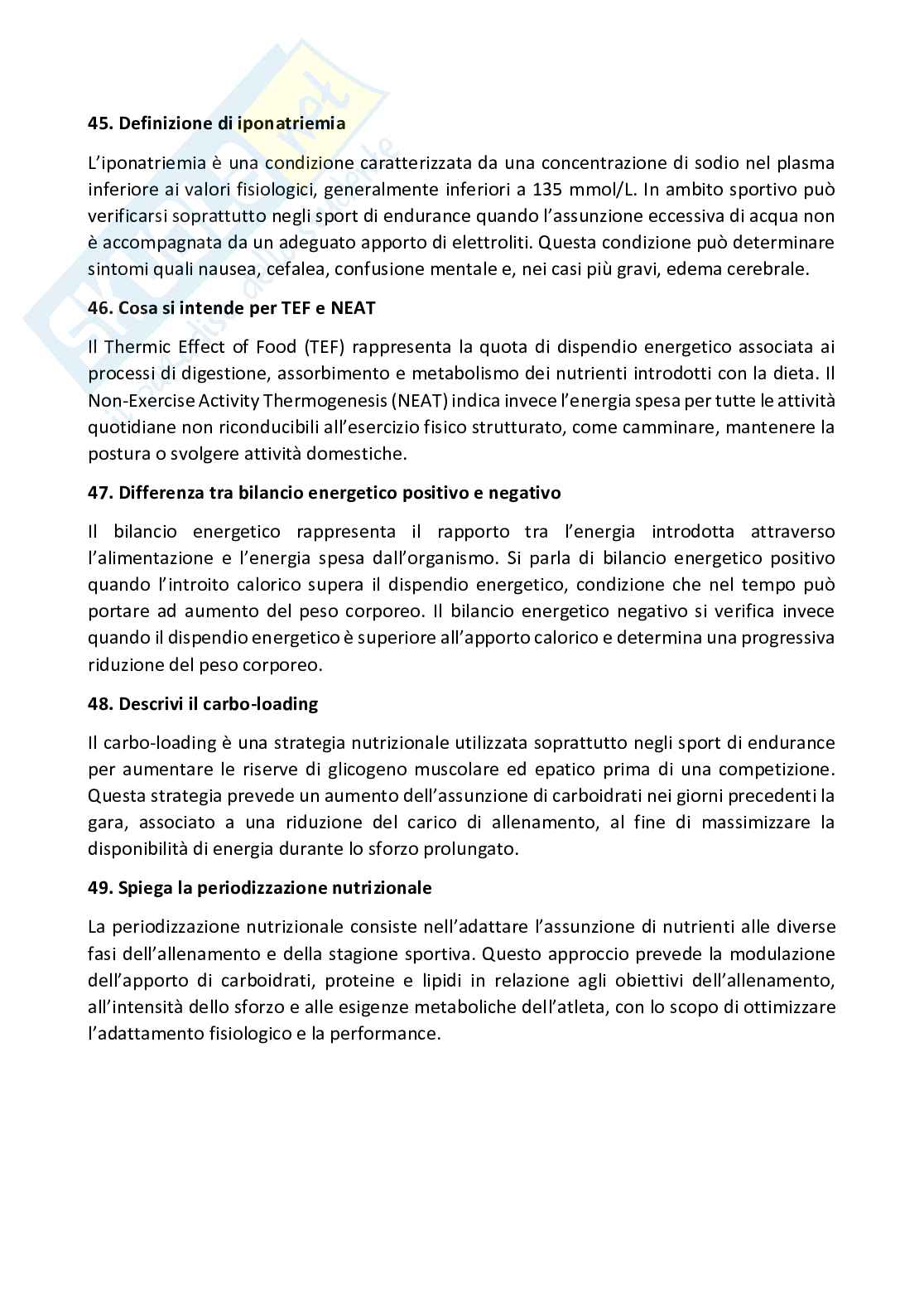 Paniere Medicina dello sport (2026) - Risposte Aperte Corrette  Pag. 11