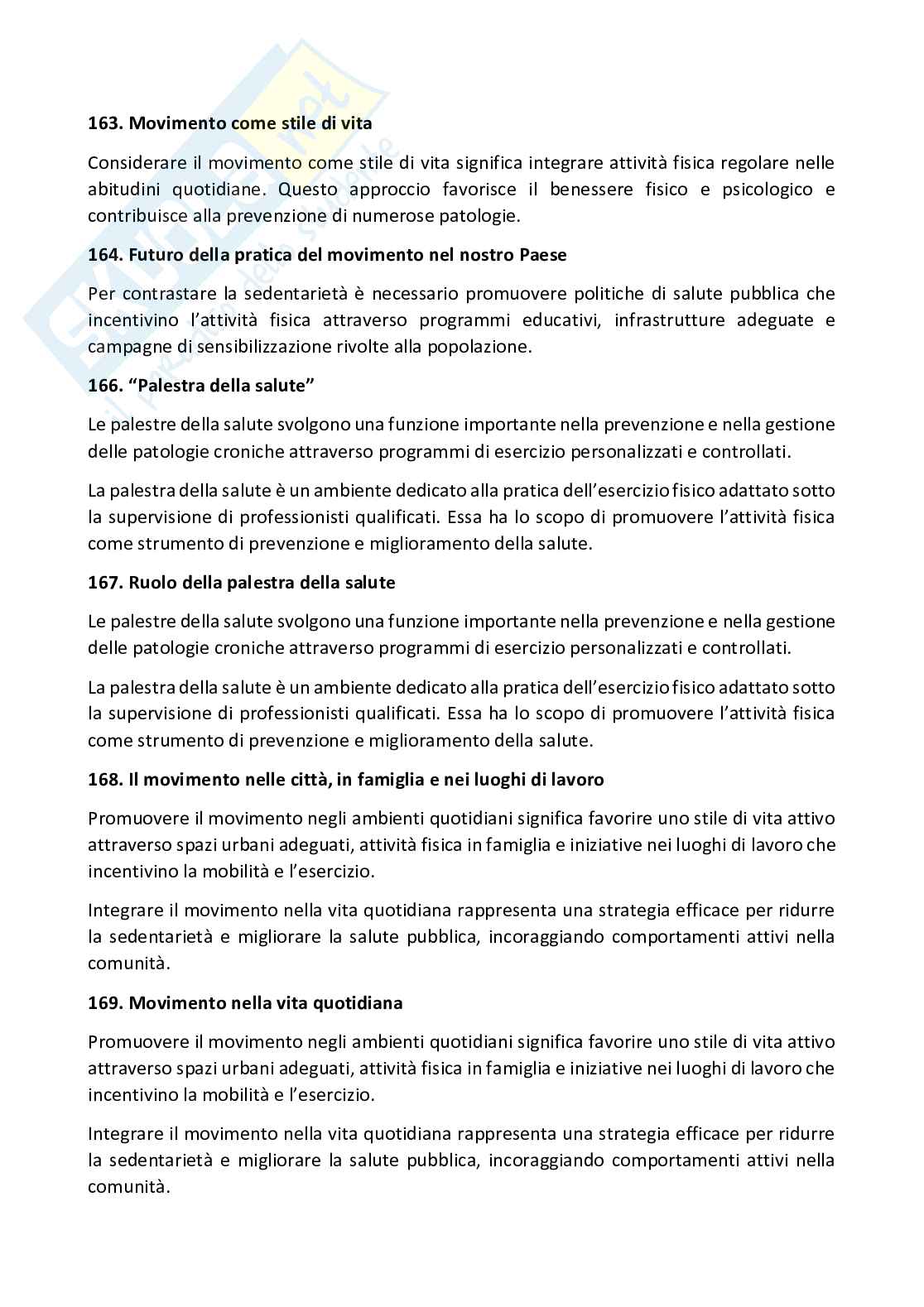 Paniere Medicina dello sport (2026) - Risposte Aperte Corrette  Pag. 31