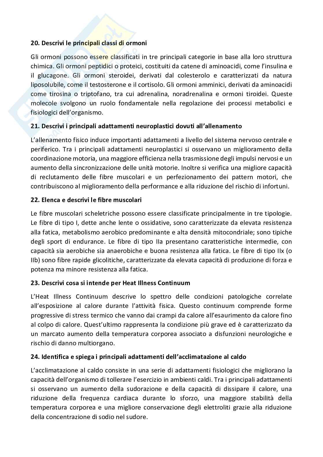 Paniere Medicina dello sport (2026) - Risposte Aperte Corrette  Pag. 6