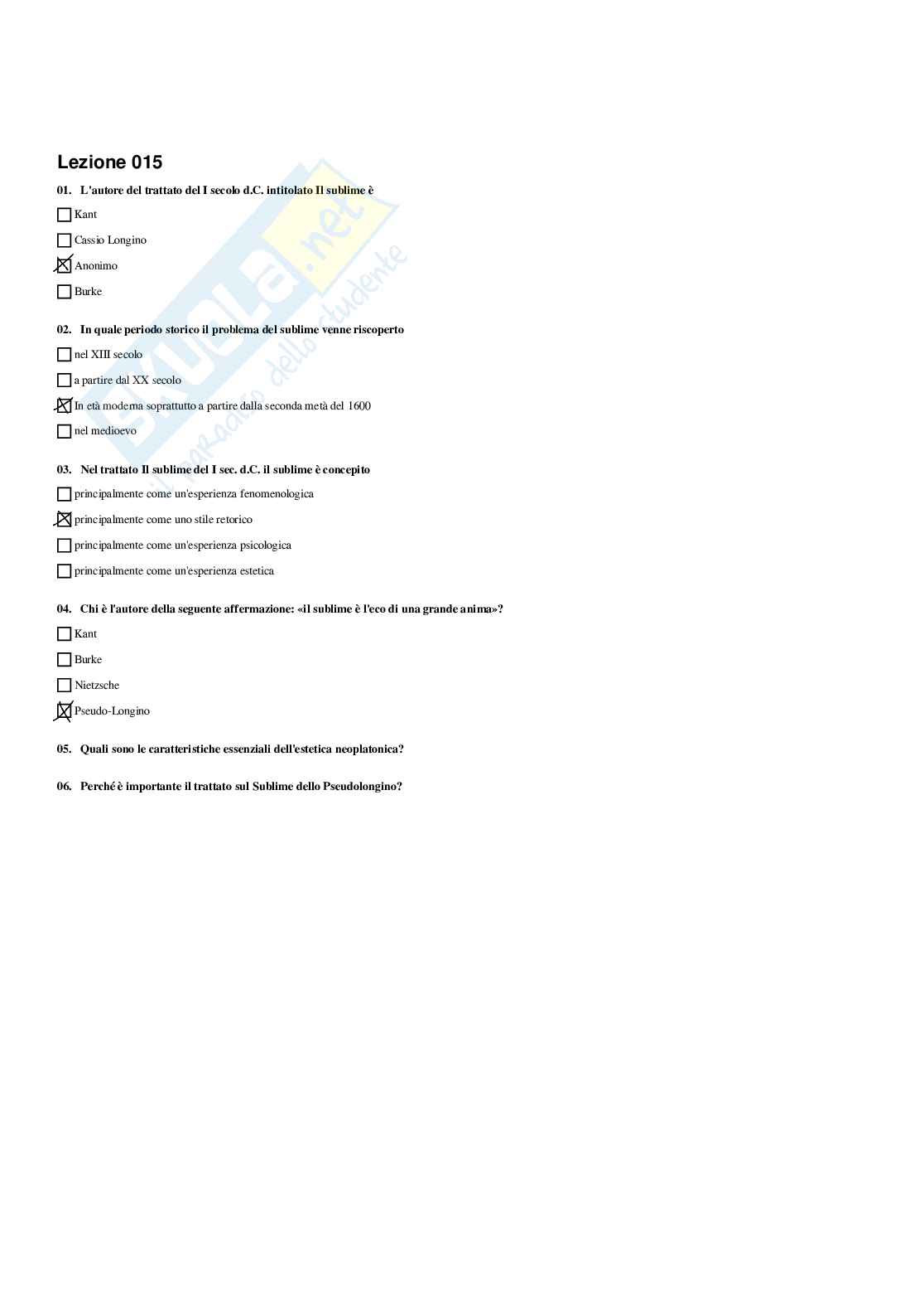 Paniere Estetica della comunicazione - Risposte multiple - aggiornato (2026) Pag. 26