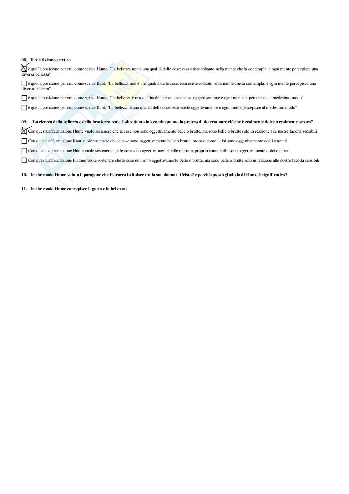 Paniere Estetica della comunicazione - Risposte multiple - aggiornato (2026) Pag. 51