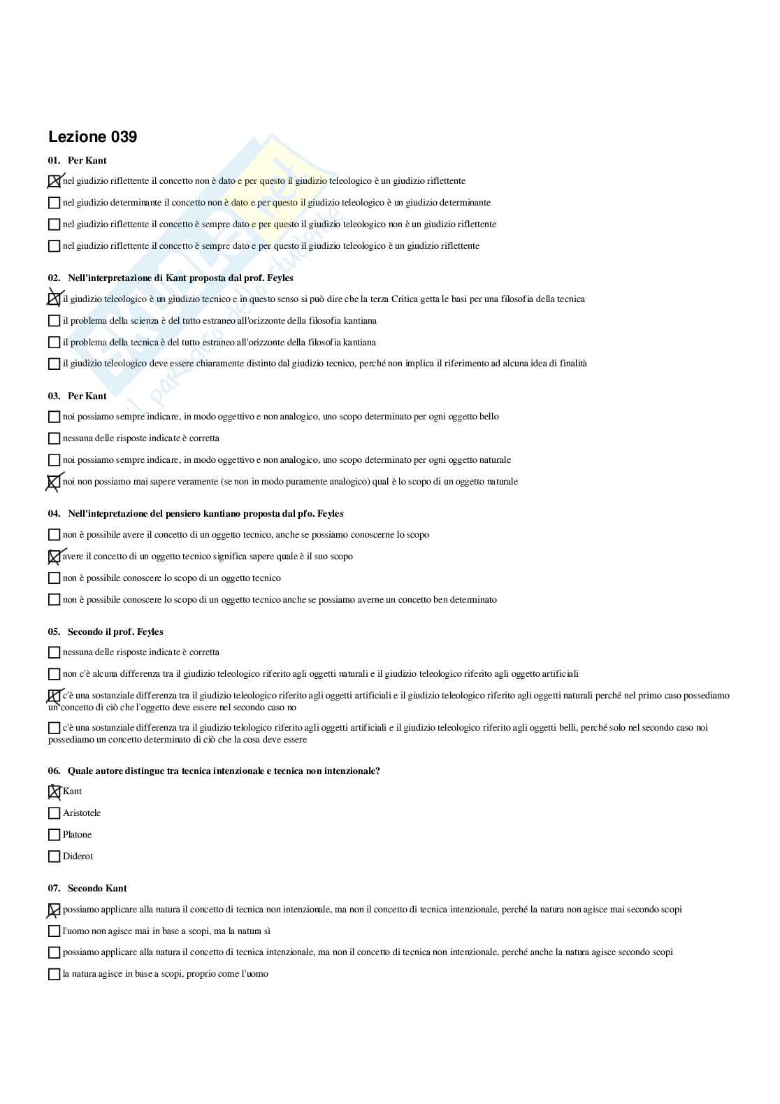 Paniere Estetica della comunicazione - Risposte multiple - aggiornato (2026) Pag. 61