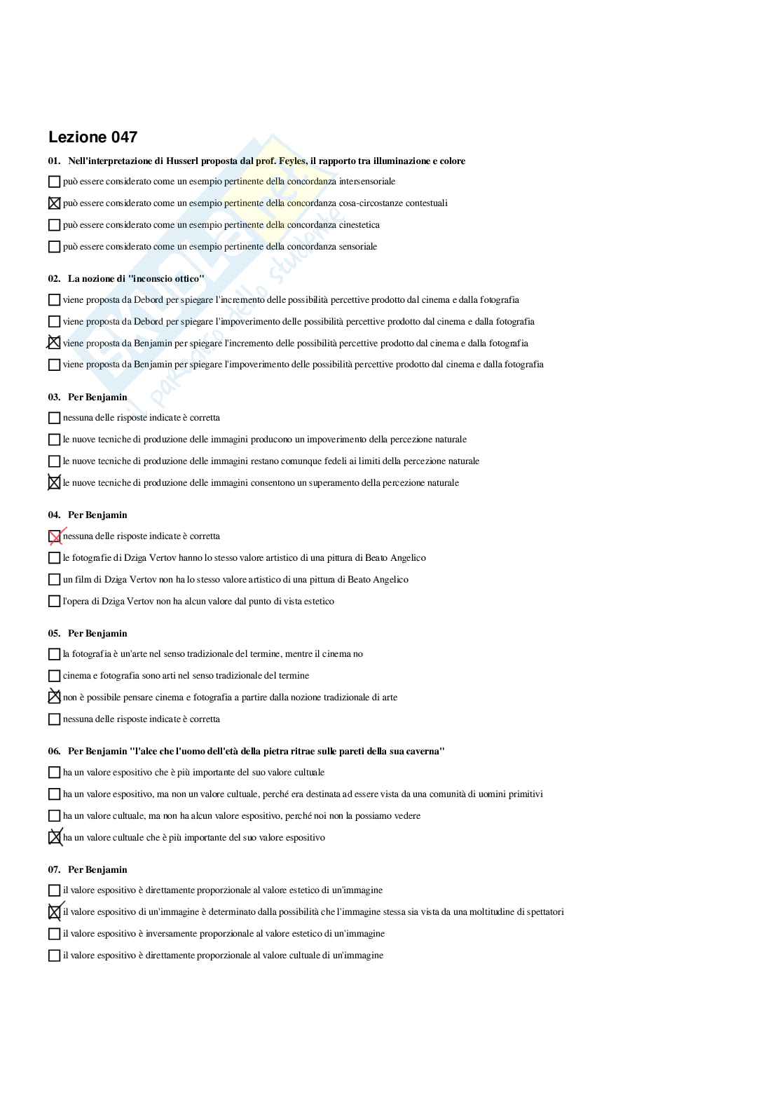 Paniere Estetica della comunicazione - Risposte multiple - aggiornato (2026) Pag. 76