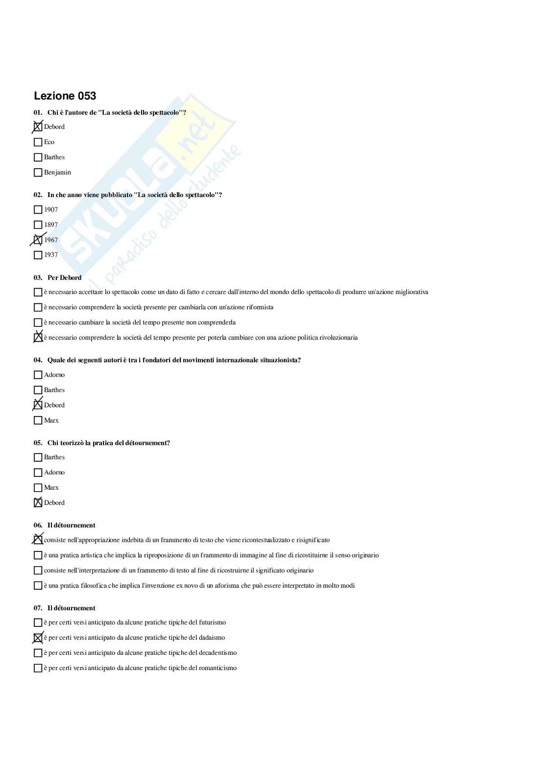 Paniere Estetica della comunicazione - Risposte multiple - aggiornato (2026) Pag. 86