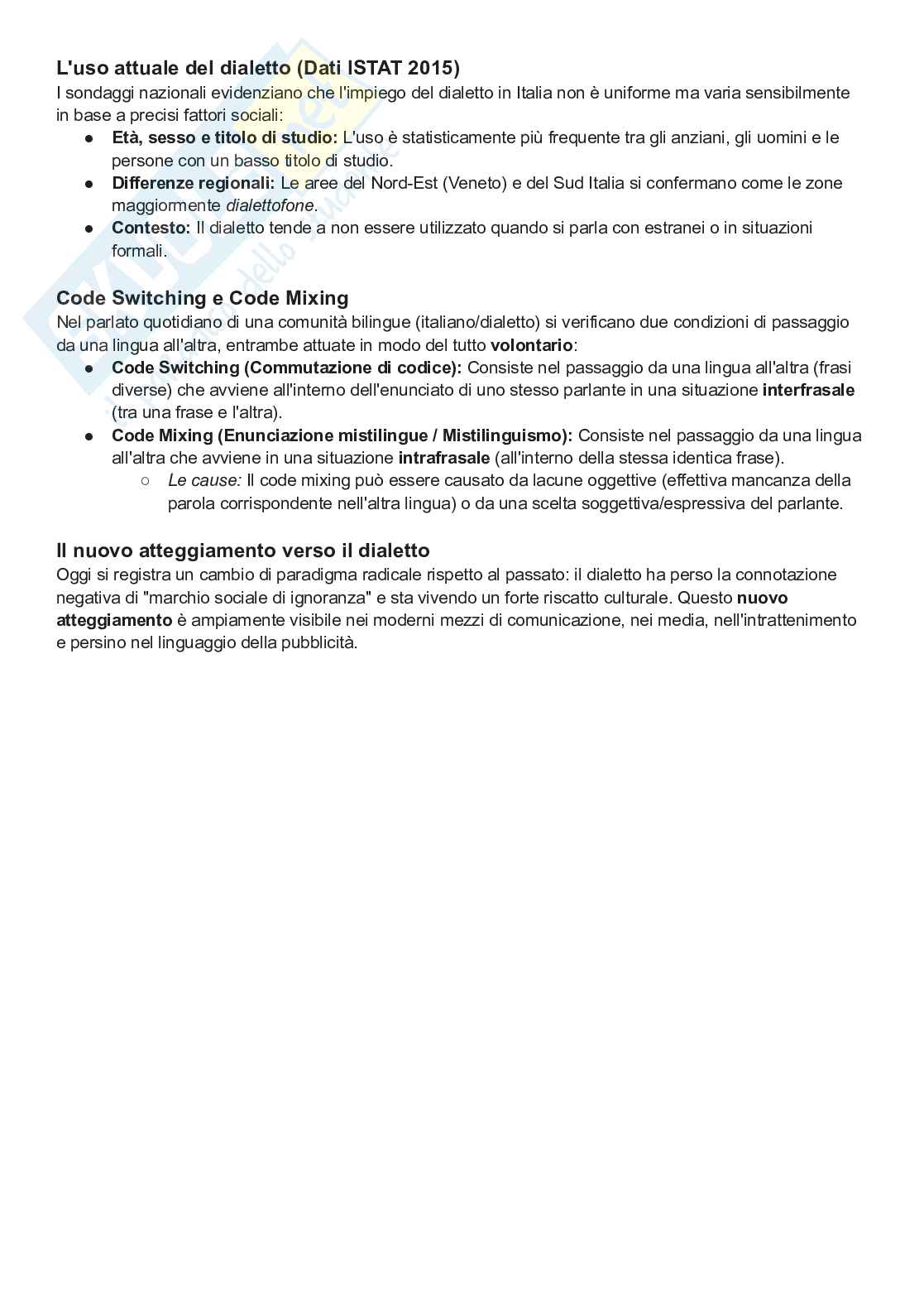 Linguistica italiana - Appunti delle lezioni  Pag. 16