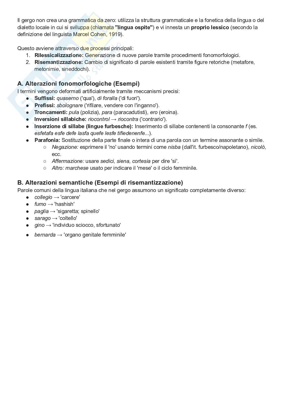 Linguistica italiana - Appunti delle lezioni  Pag. 31