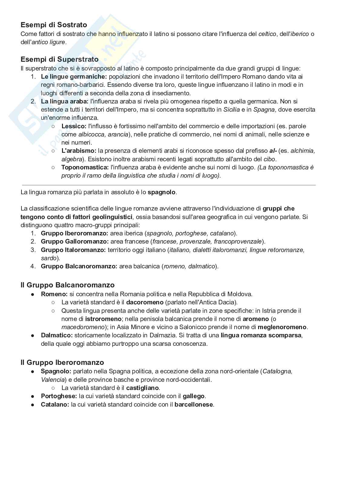 Linguistica italiana - Appunti delle lezioni  Pag. 6
