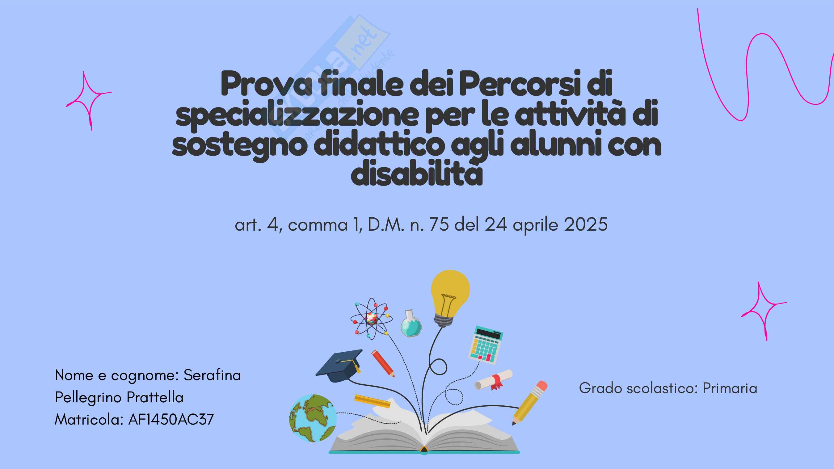 Elaborato finale percorso di specializzazione 40  Pag. 1