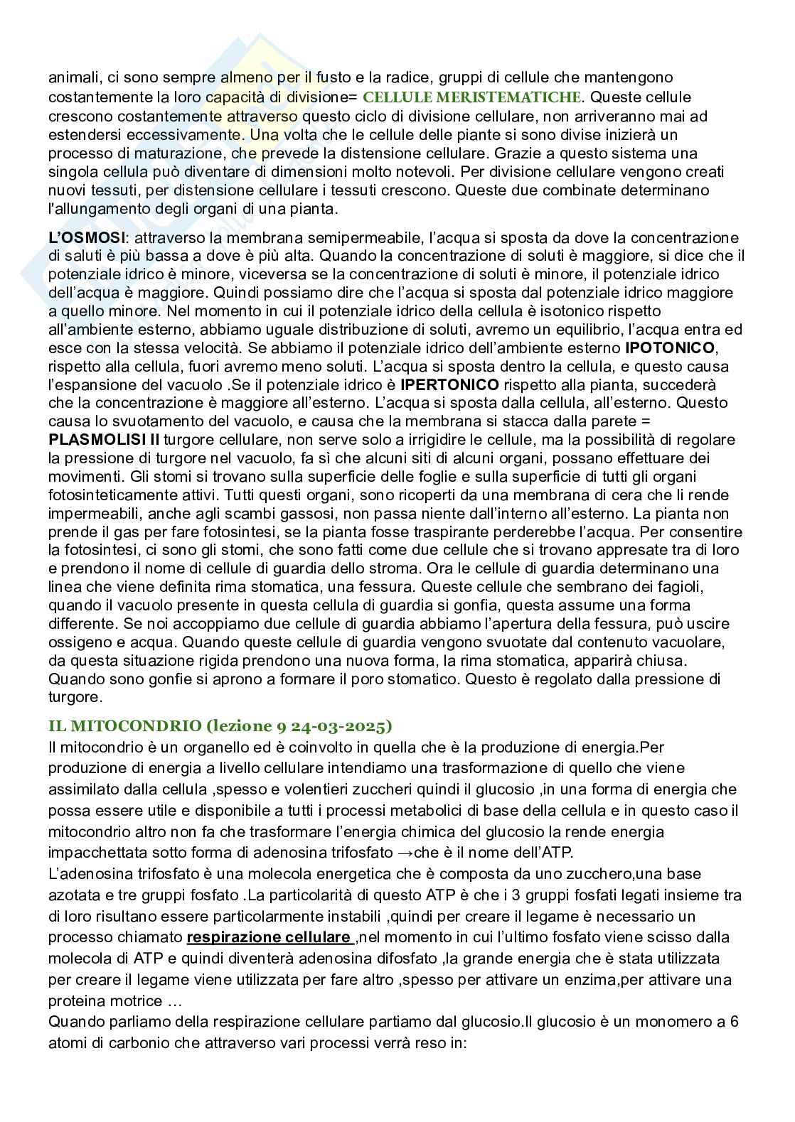 Riassunto esame Biologia cellulare, Prof. De Nisco Alessandro, libro consigliato Biologia sistematica vegetale , Zanichelli  Pag. 51
