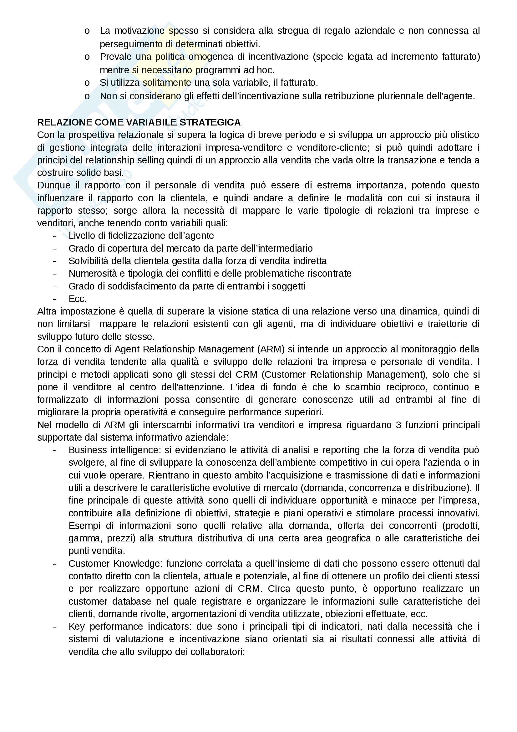 Riassunto esame Marketing, docente Gian Luca Gregori, libro consigliato Marketing e creazione del valore", a cura di Giancarlo Ferrero Pag. 121
