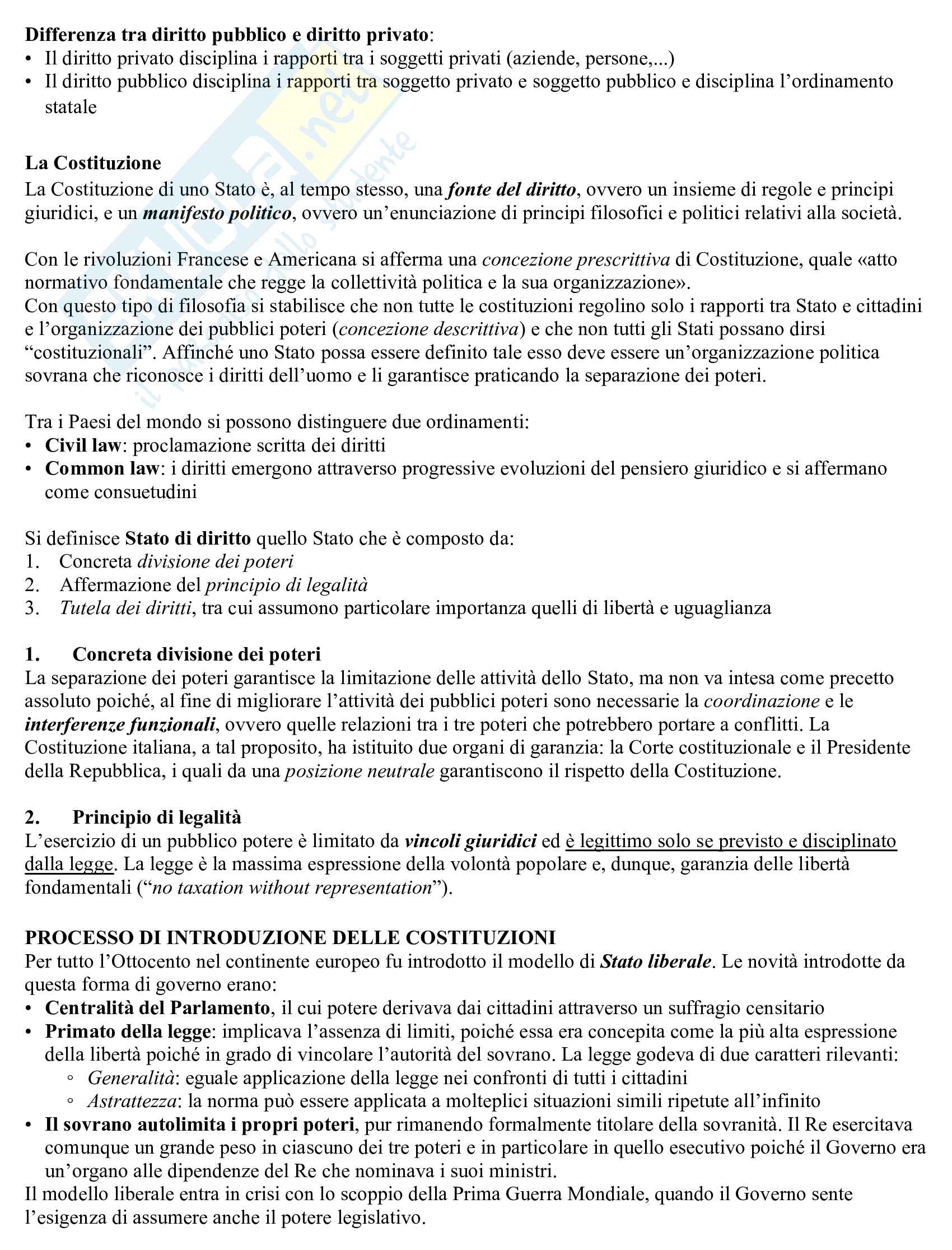 Esame diritto pubblico con domande Pag. 2