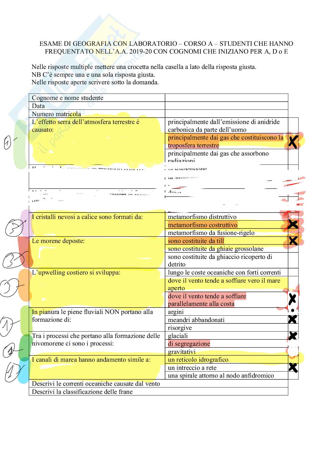 Esame scritto Geografia e cartografia Pag. 21