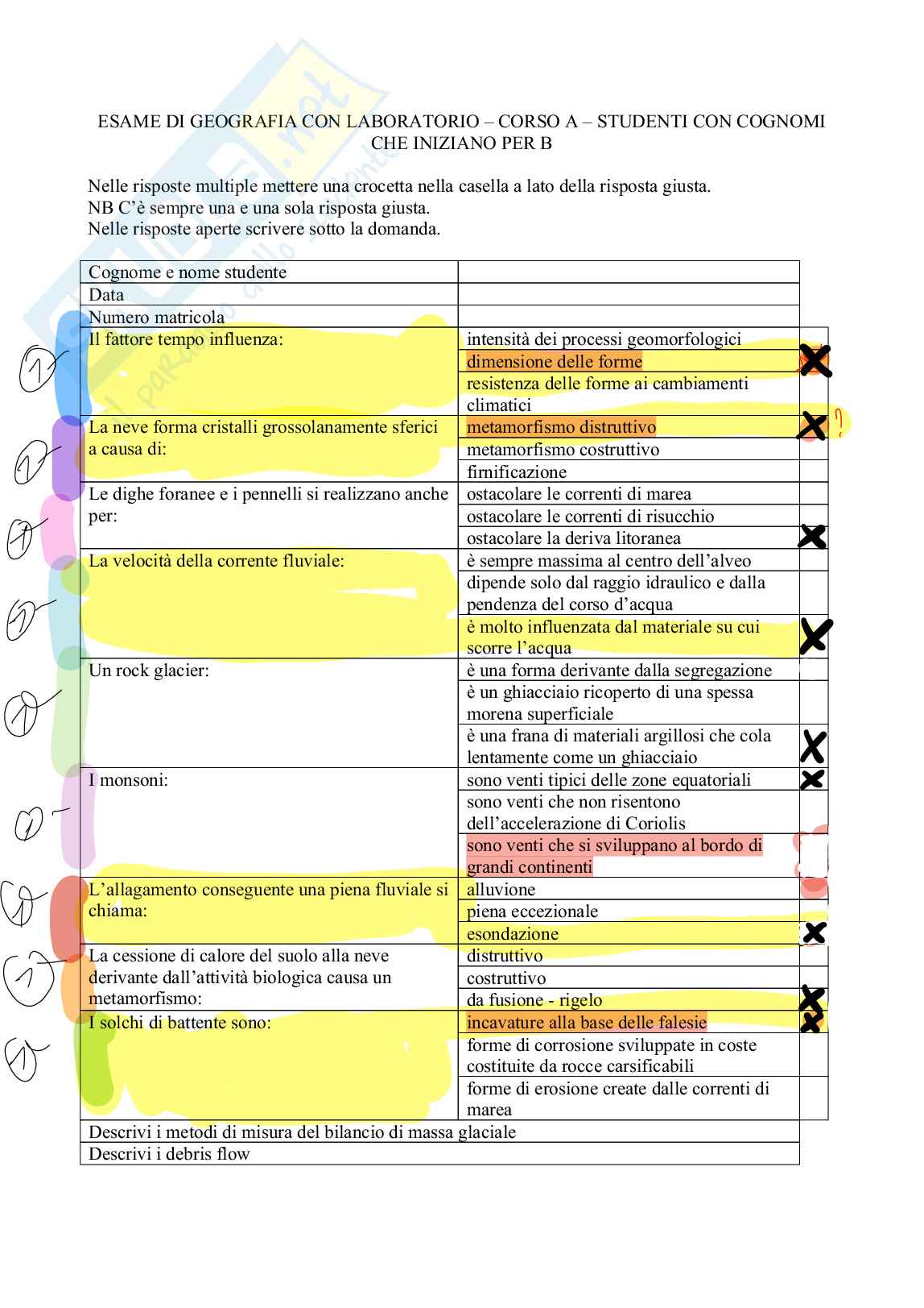 Esame scritto Geografia e cartografia Pag. 26