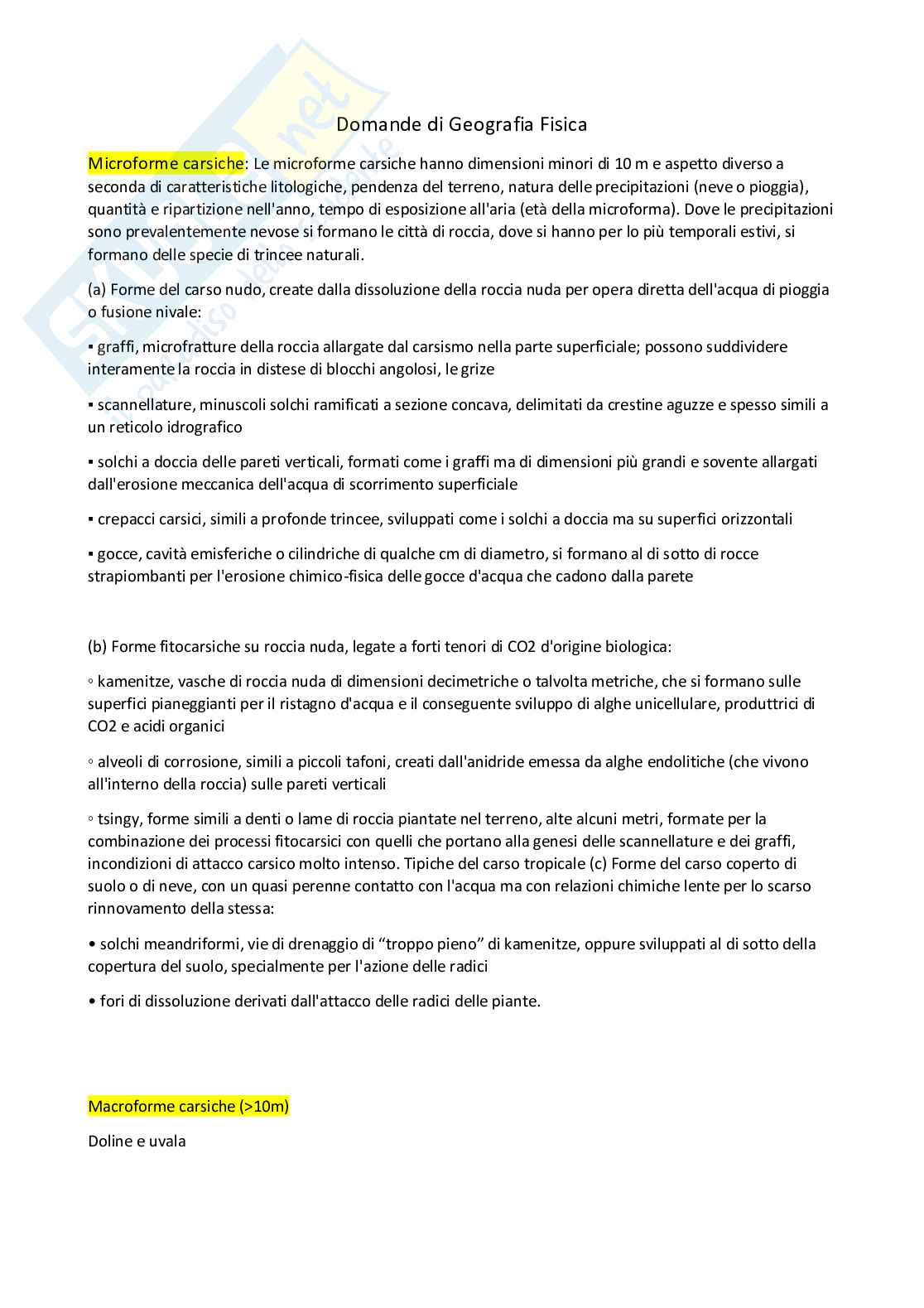 Esame scritto Geografia e cartografia Pag. 6