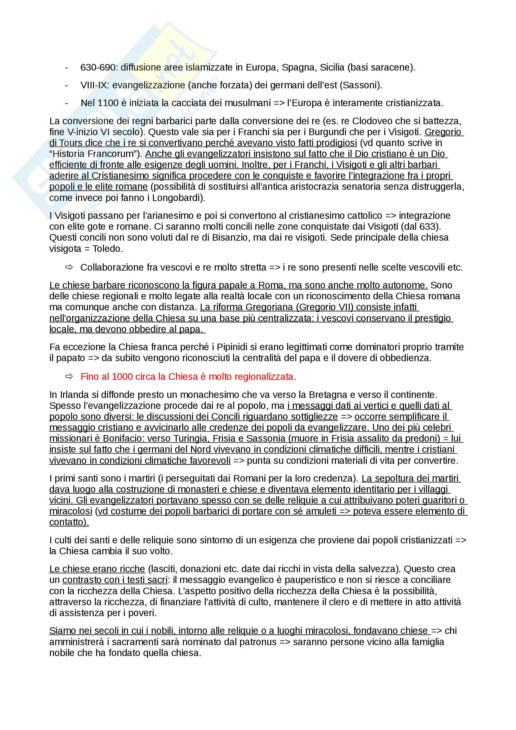 Il medioevo: società, economia, politica e cultura (secondo modulo) Pag. 21
