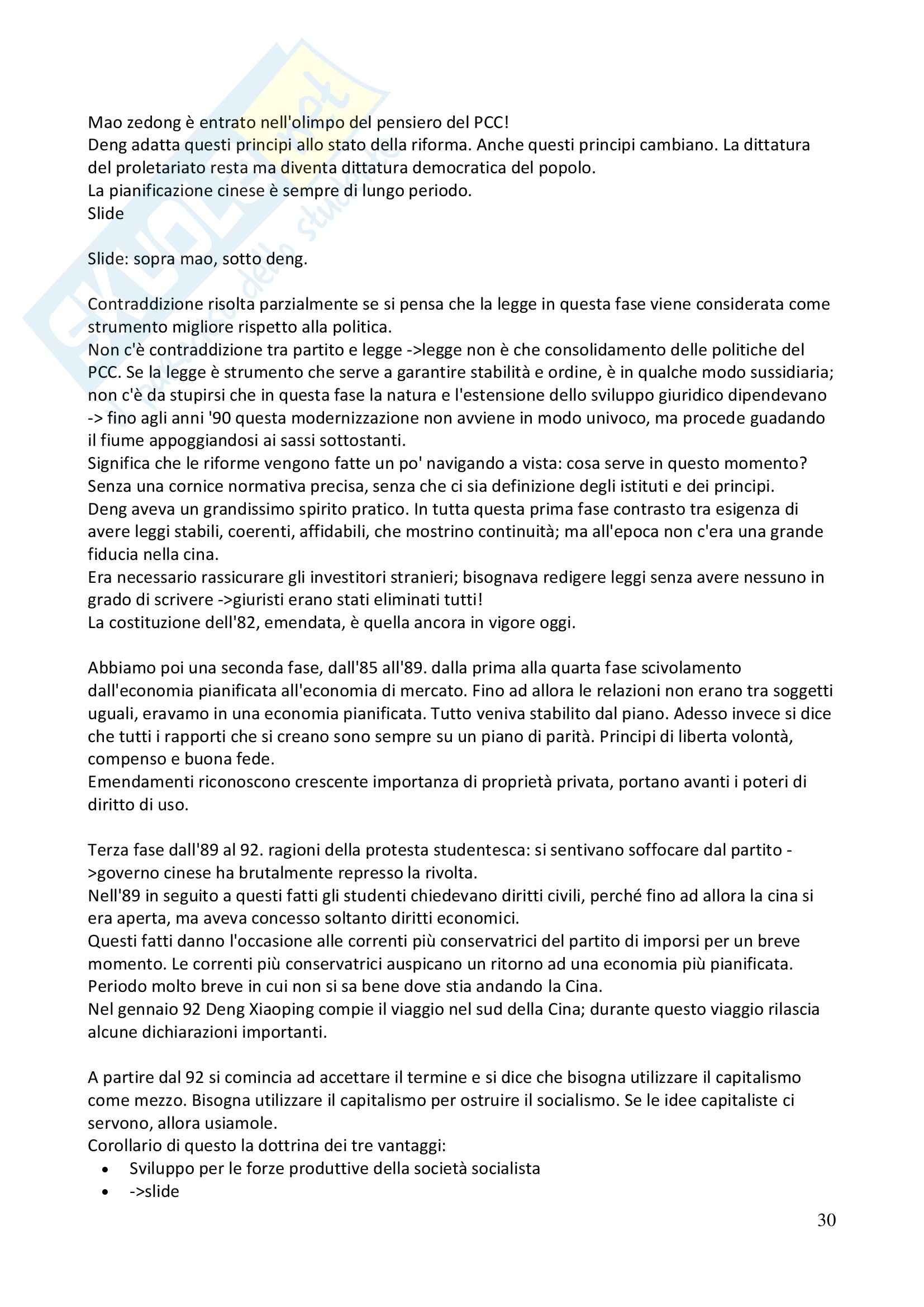 Lezioni, Diritto cinese Pag. 31