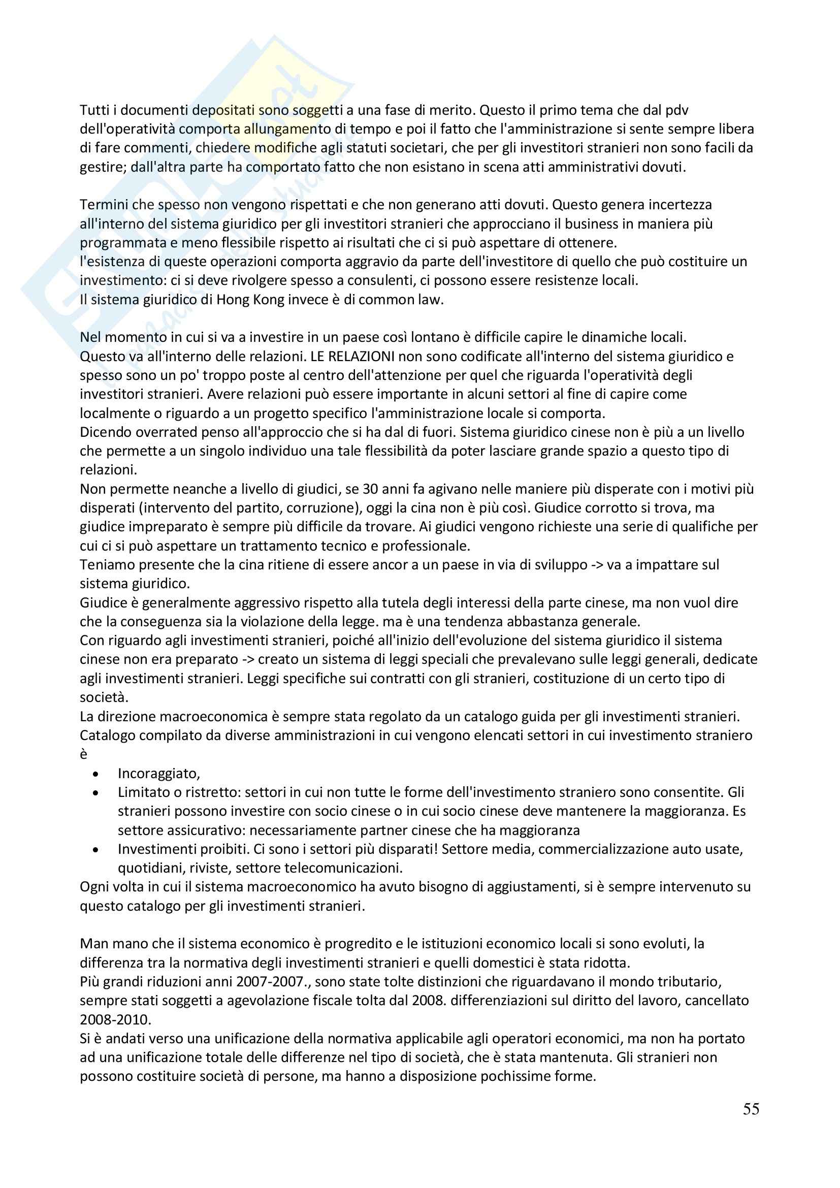 Lezioni, Diritto cinese Pag. 56