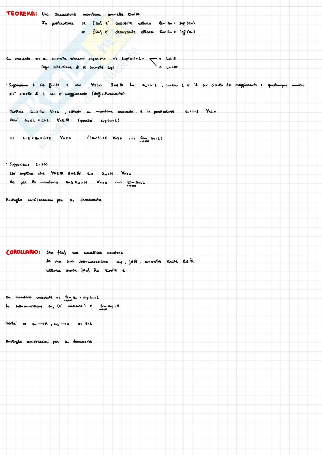 Dimostrazioni Teoremi Analisi matematica 1 Pag. 16